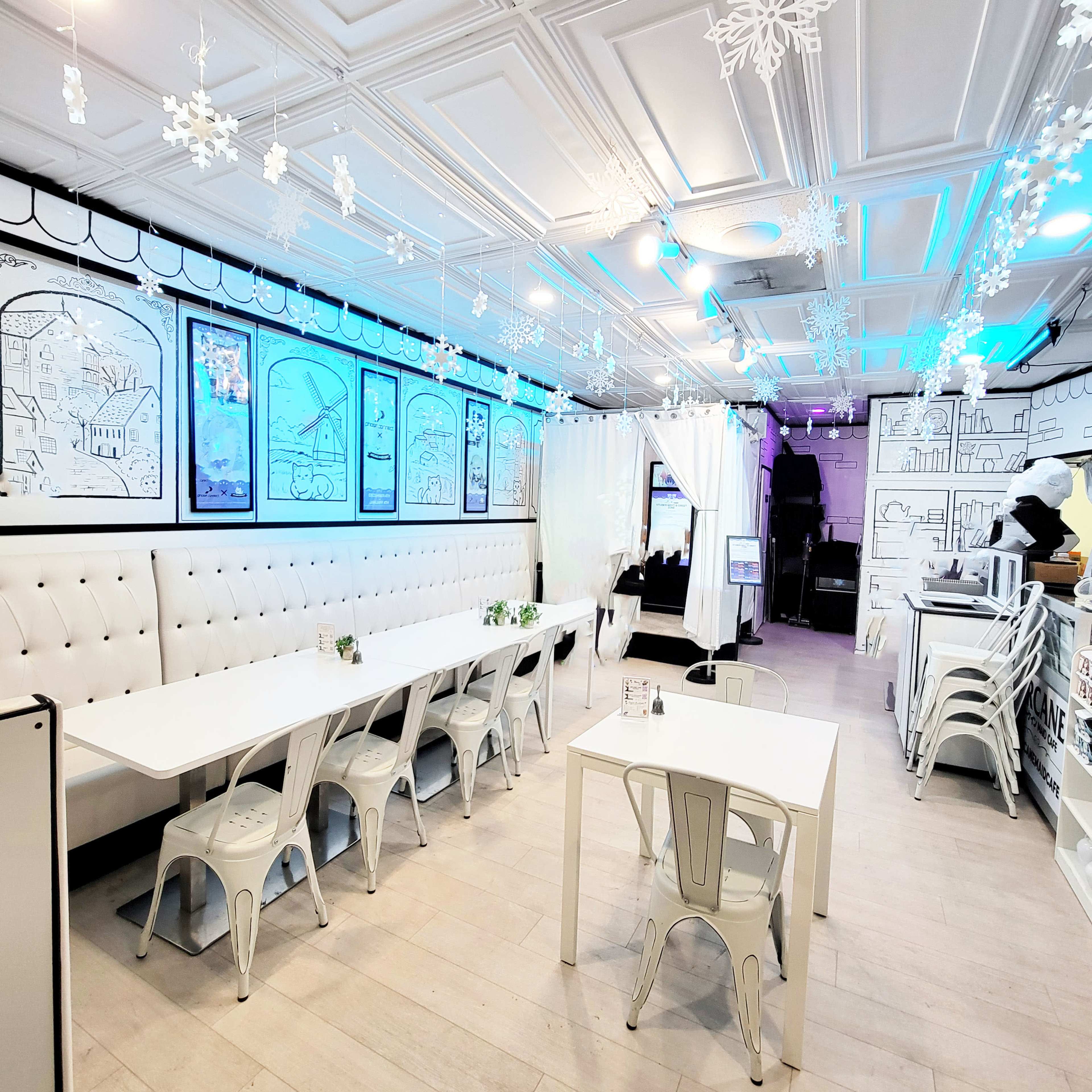 Cute Dainty French Cafe with Natural Lighting and Beautiful Interior Image in Arcadia, Arcadia, CA