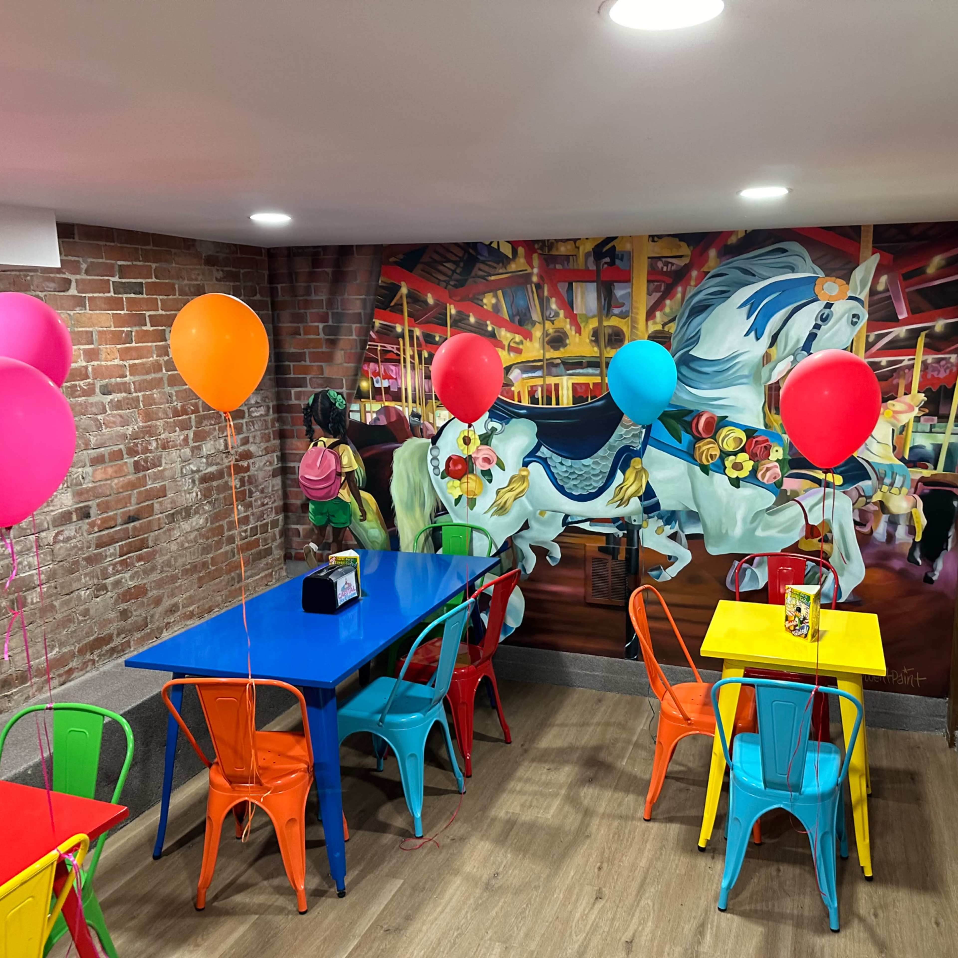 Vibrant Colorful Event Space Image in Frog Hollow, Hartford, CT