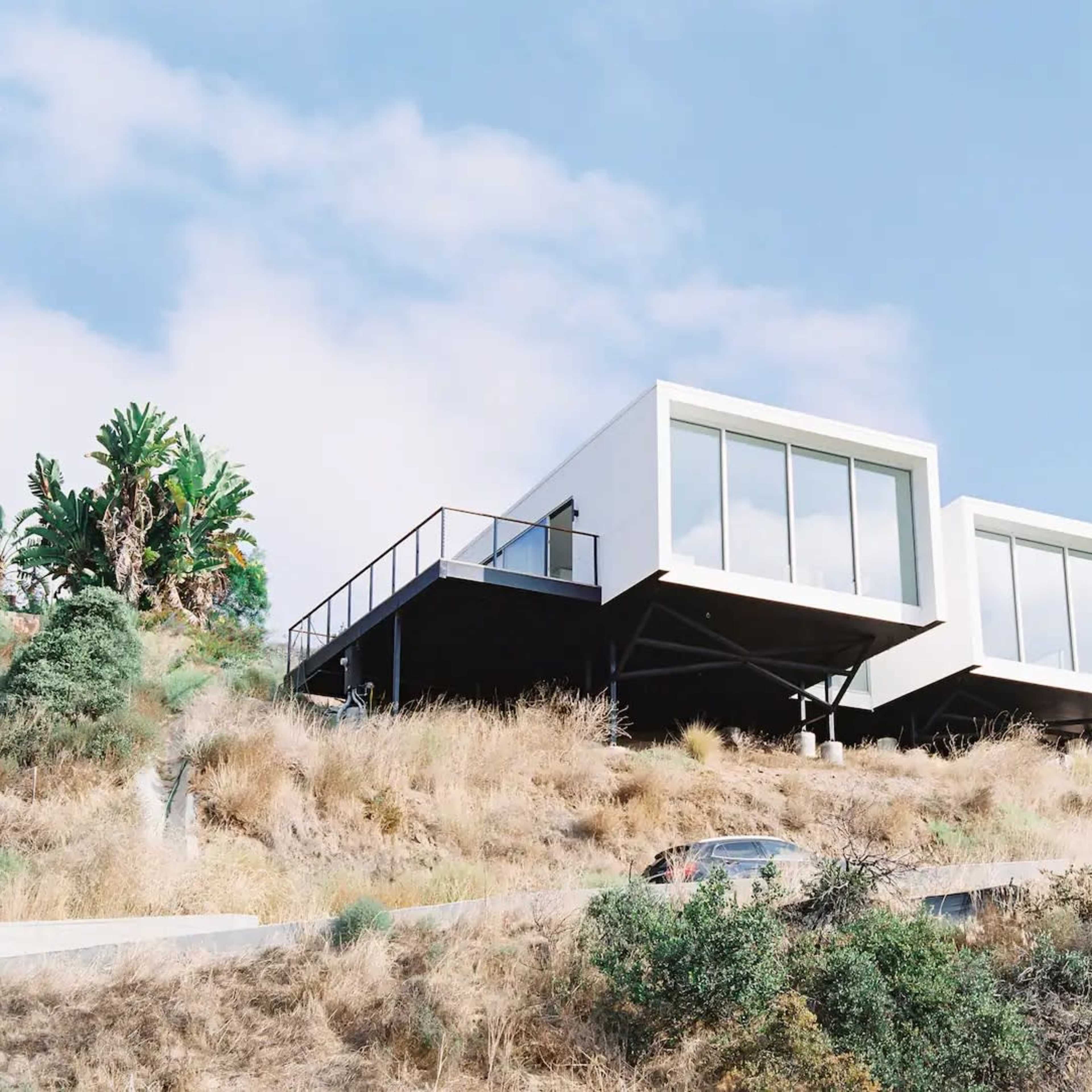 Modern glass house with Scandinavian interiors and abundant natural light Image in Bonita, Bonita, CA