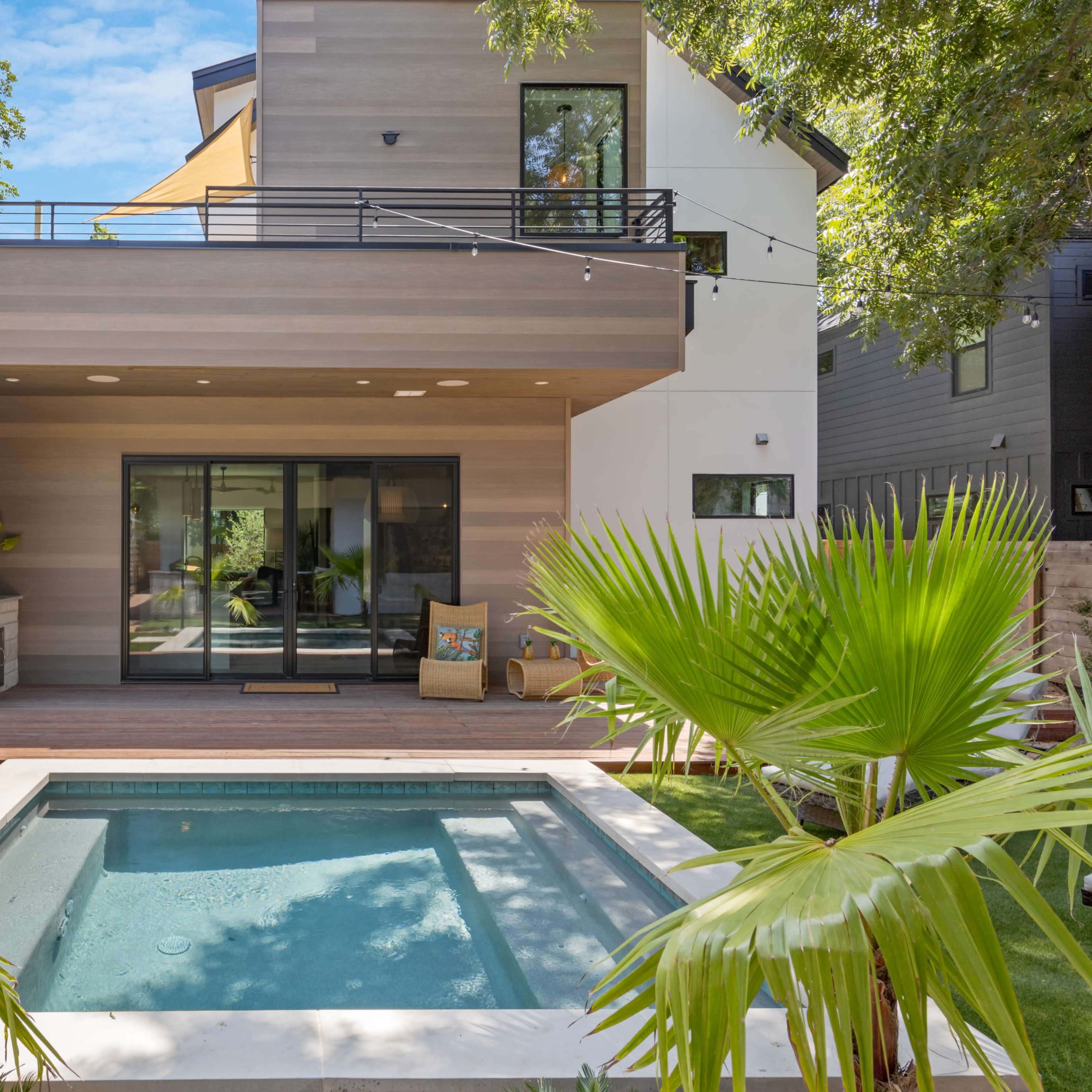 Modern Home with Natural Light & Tropical Ambiance Image in Holly, Austin, TX