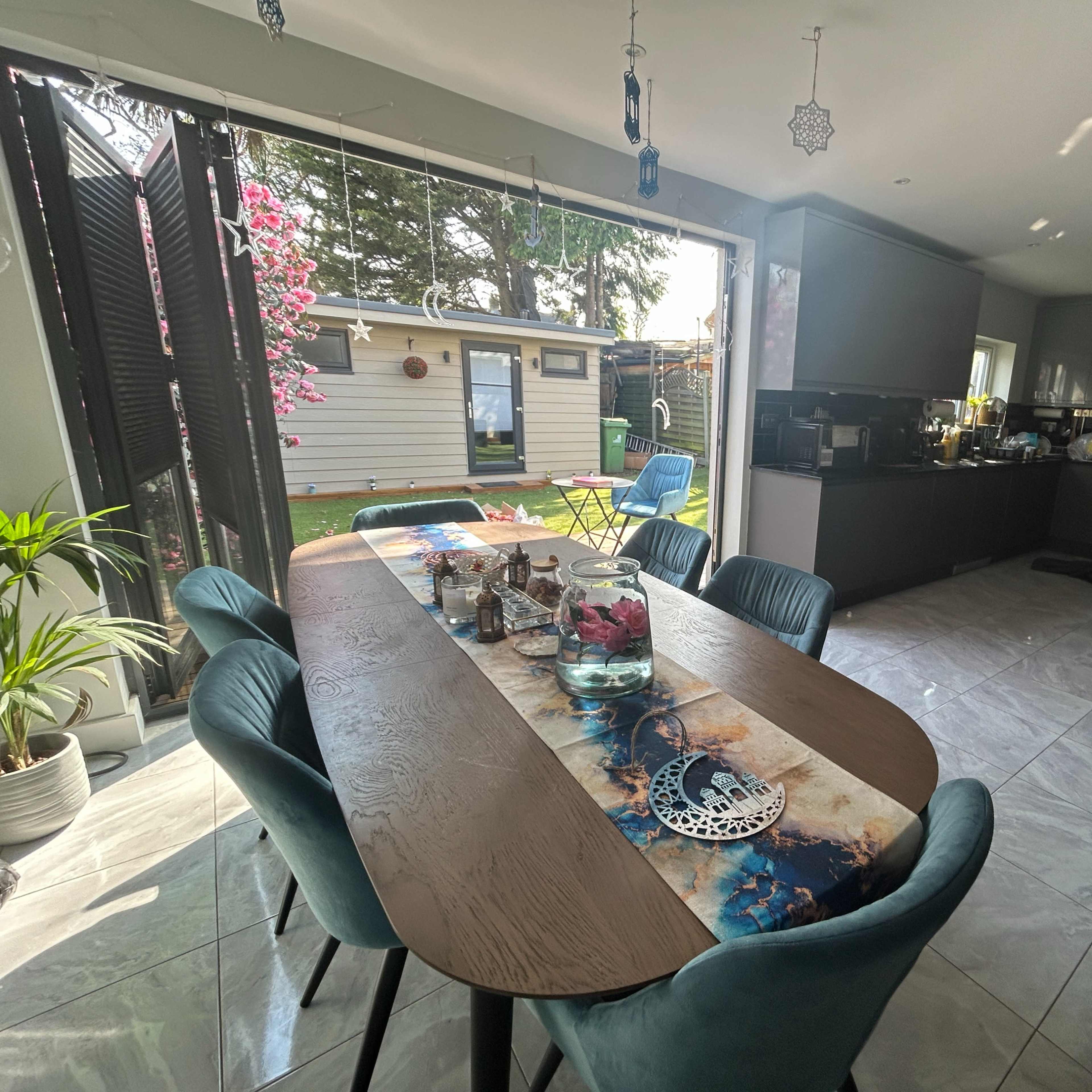 Modern kitchen and dining space in central London Image in London, London, England