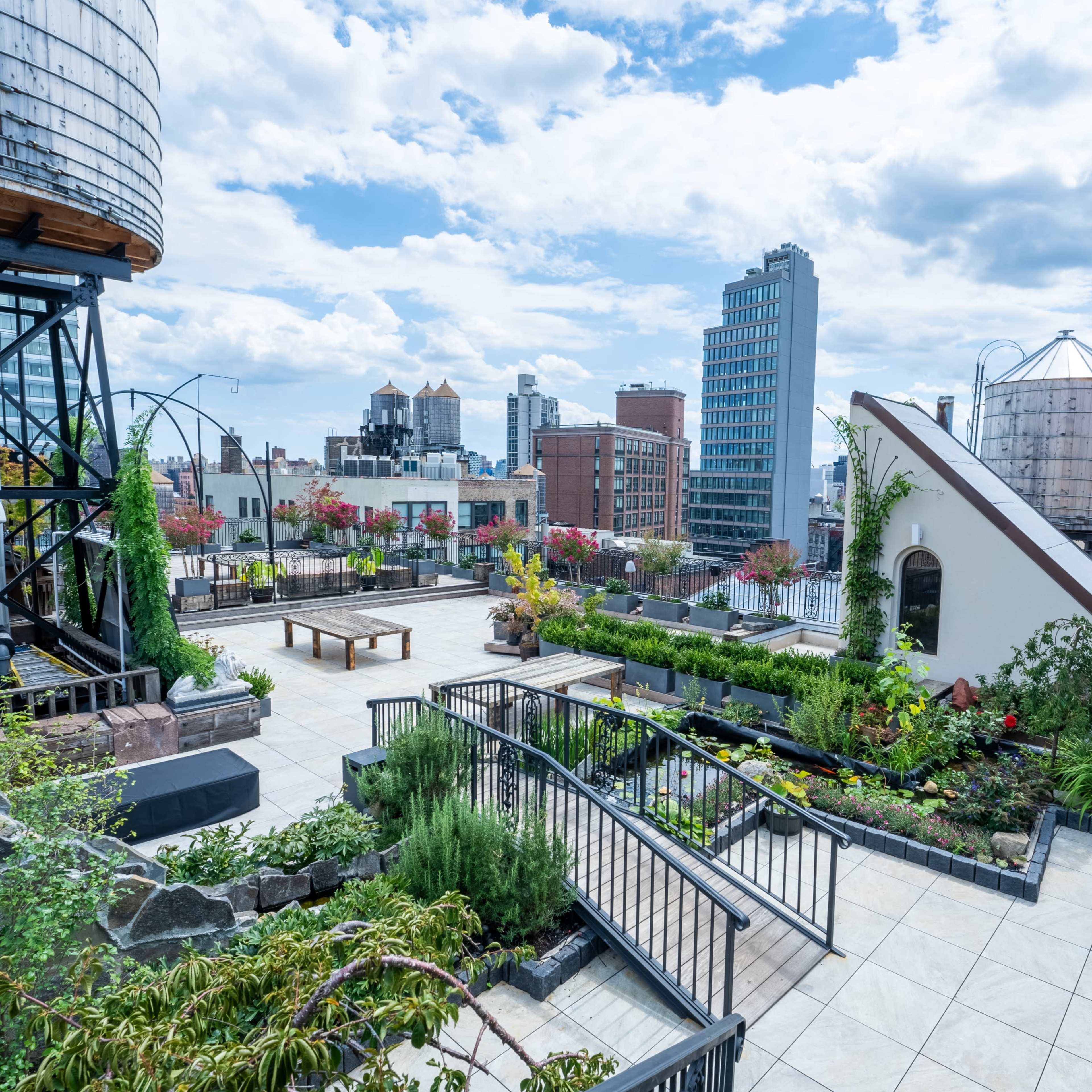 Greenwich Penthouse with Floating Staircase to Rooftop Oasis Image in NoHo, New York, NY