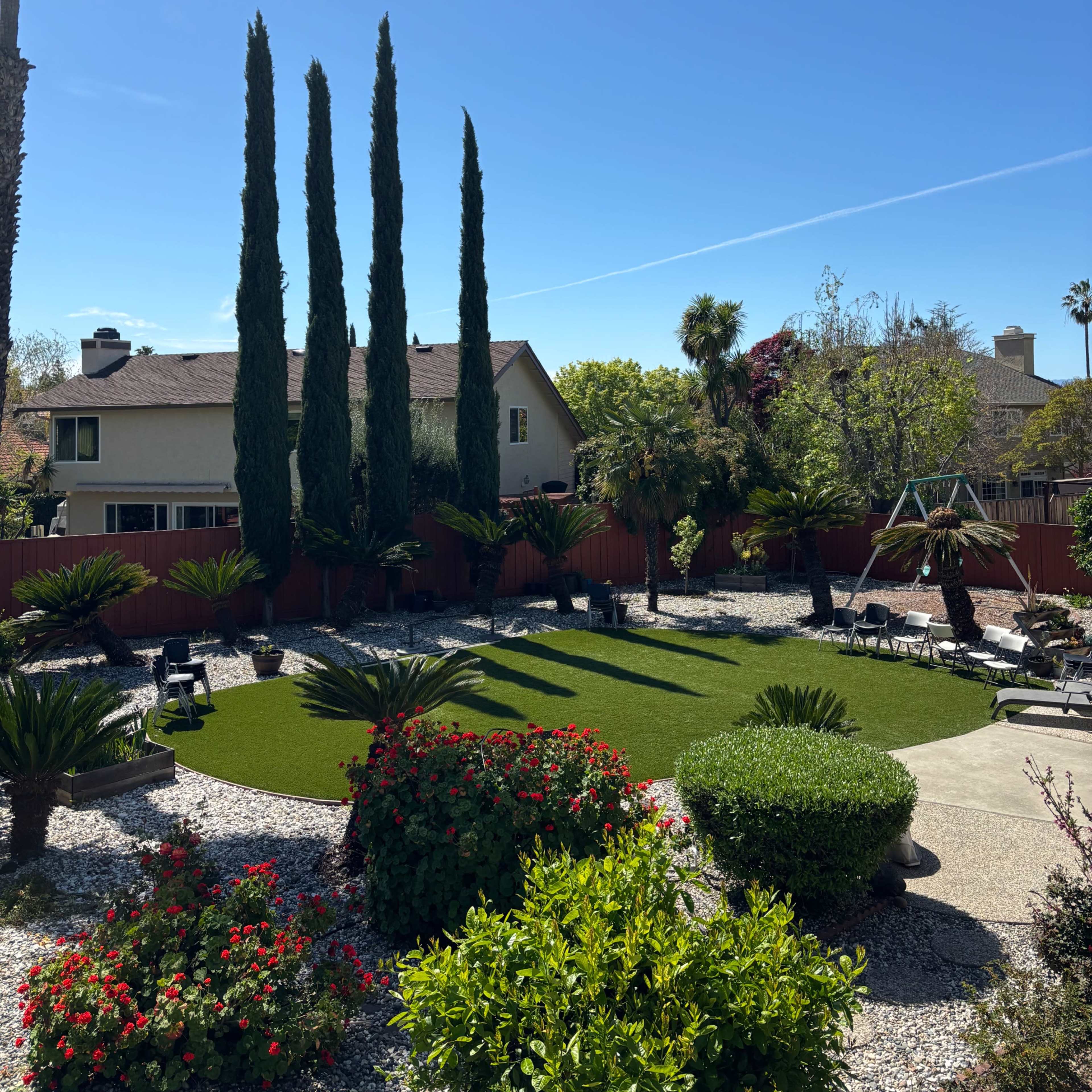 18000 sq ft backyard in a orchard setting  with a rooftop Image in Weibel, Fremont, CA