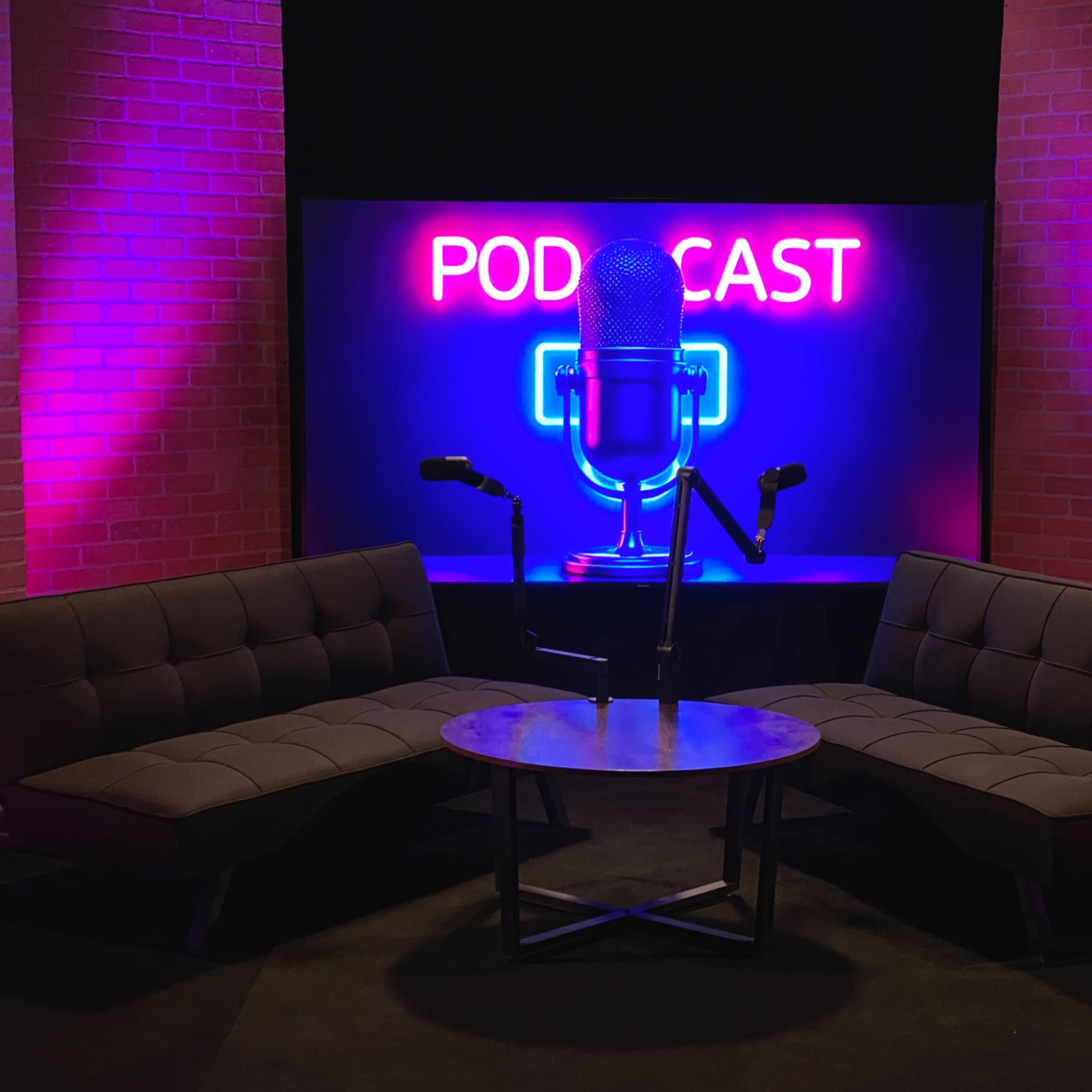 Podcast Studio, Sound Proof, Pre-lit Set Image in Burbank, Burbank, CA