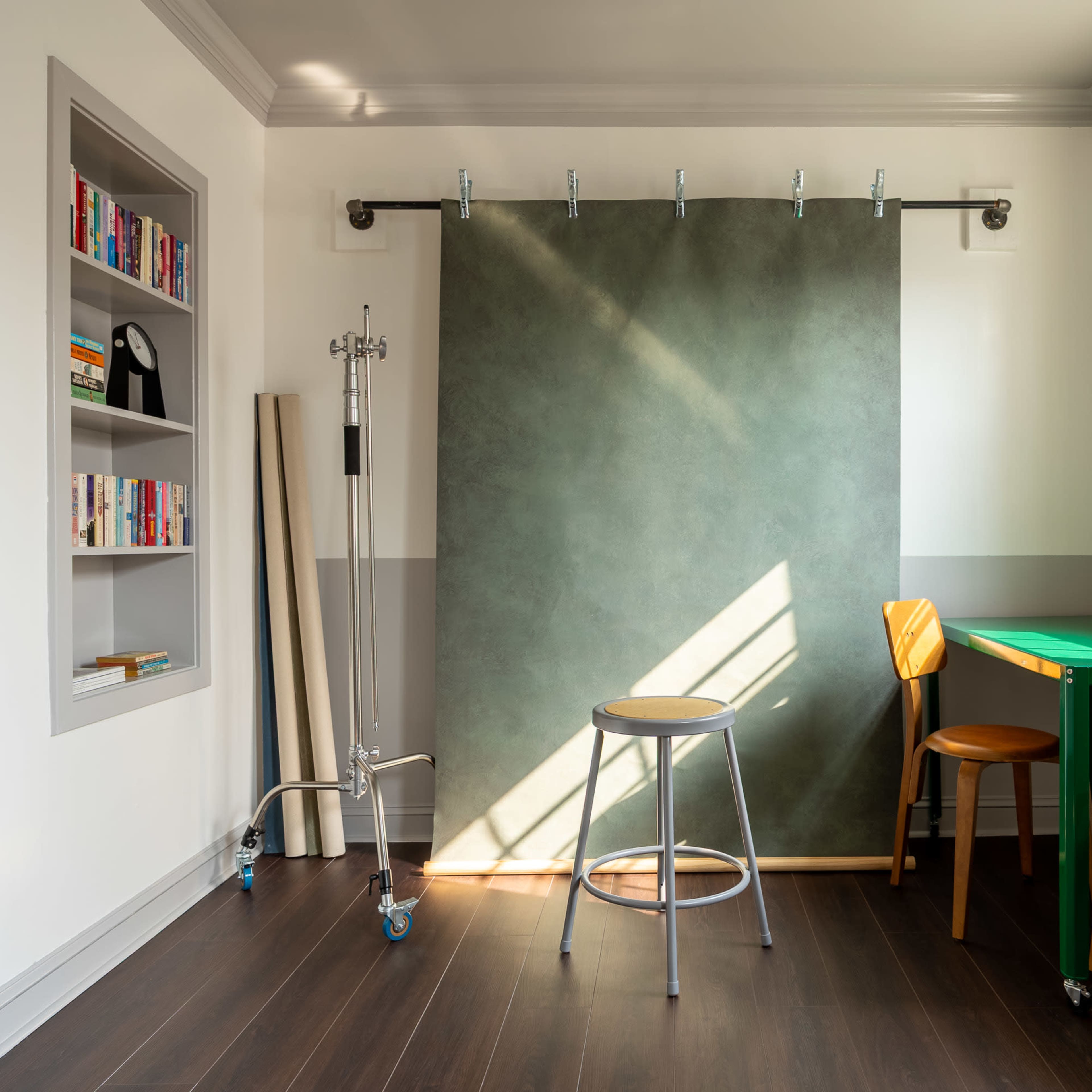 Studio with Brick Wall, Textured Backdrops & Equipment Image in Northwest Washington, Washington, DC