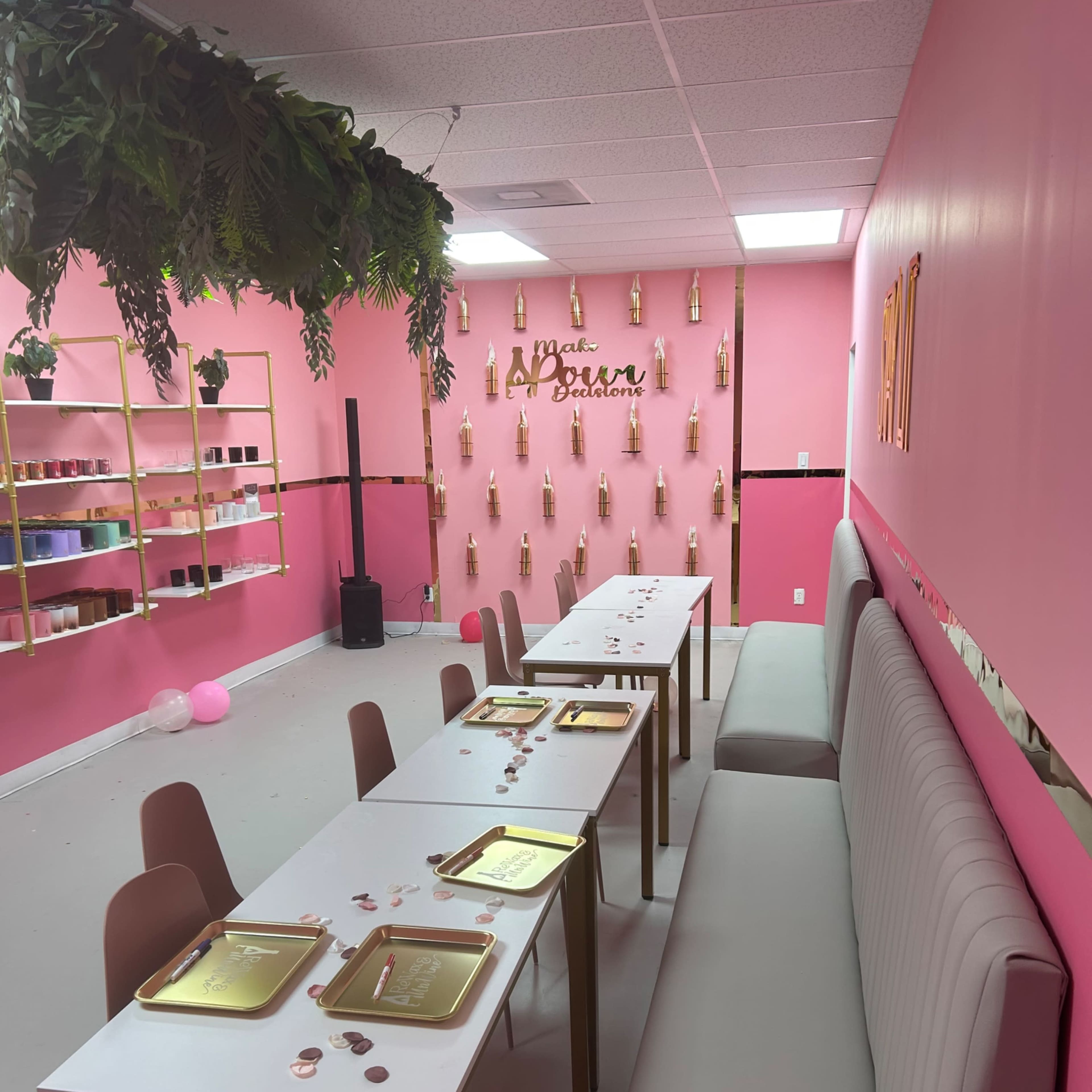Modern Trendy Sugar Land Pink Party room Image in Colony Grant, Sugar Land, TX