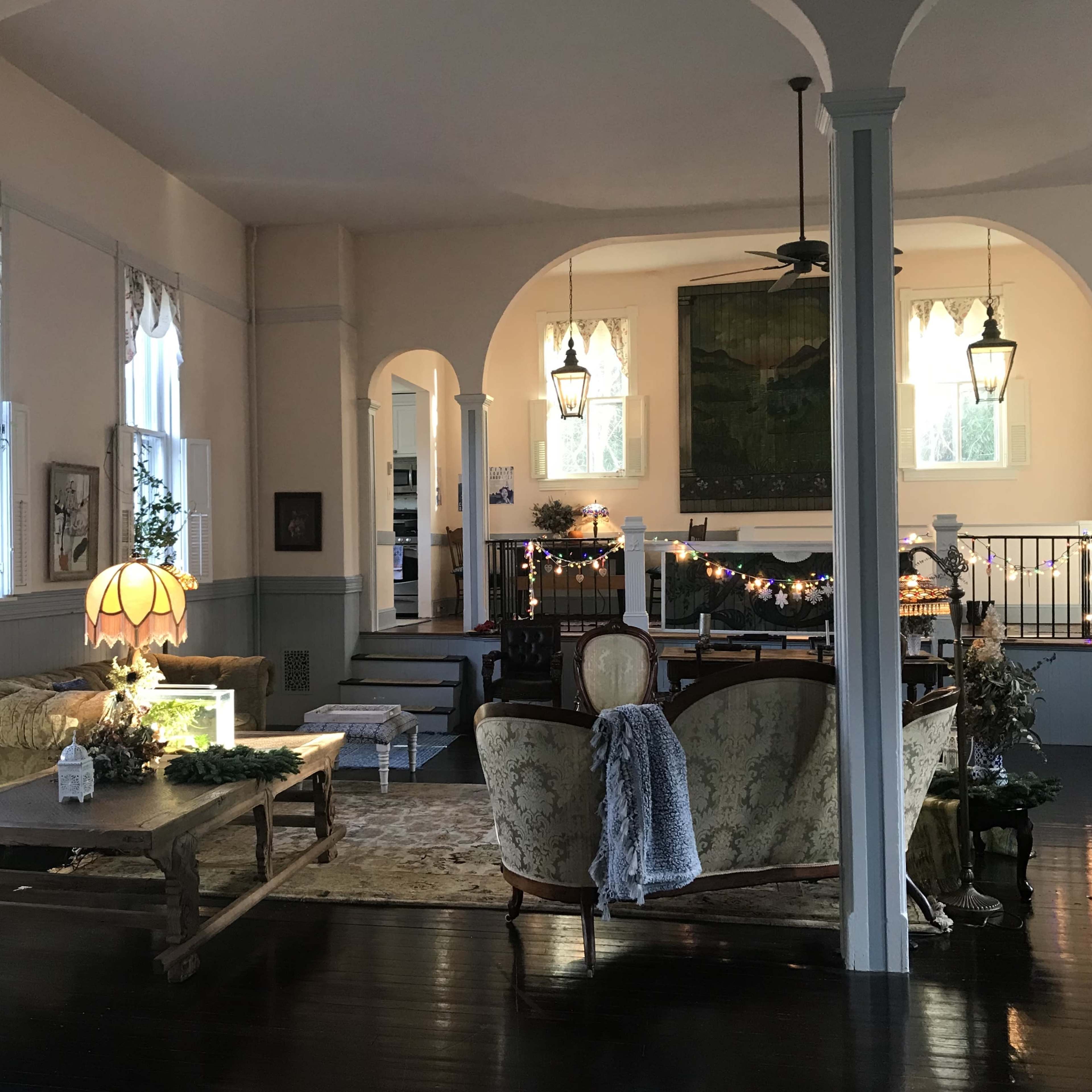 Church-like historic home with great room cathedral ceilings and stage - near picturesque Gwynn Falls Image in Dickeyville, Baltimore, MD