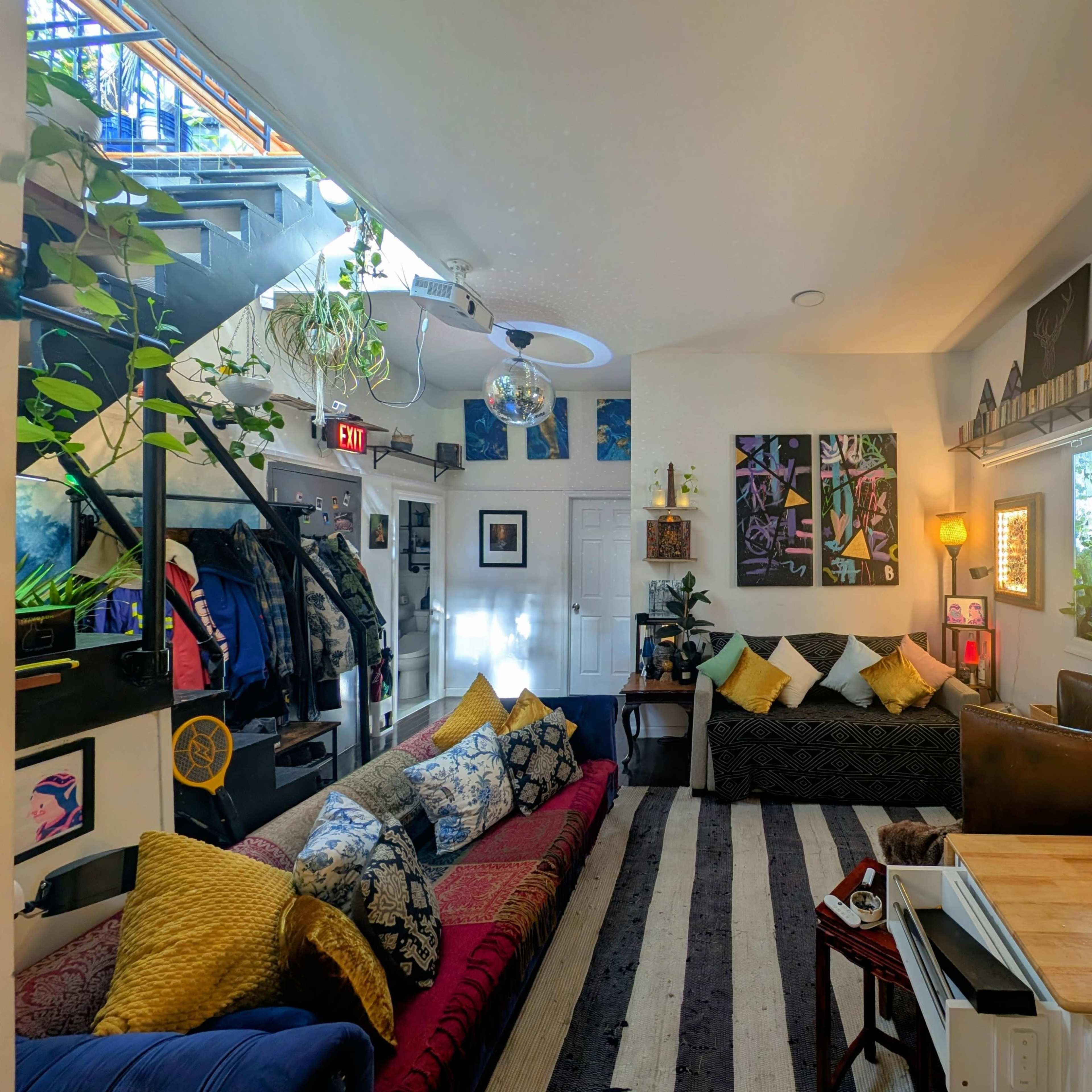 Bohemian Plant Filled Apartment Image in East Harlem, New York, NY
