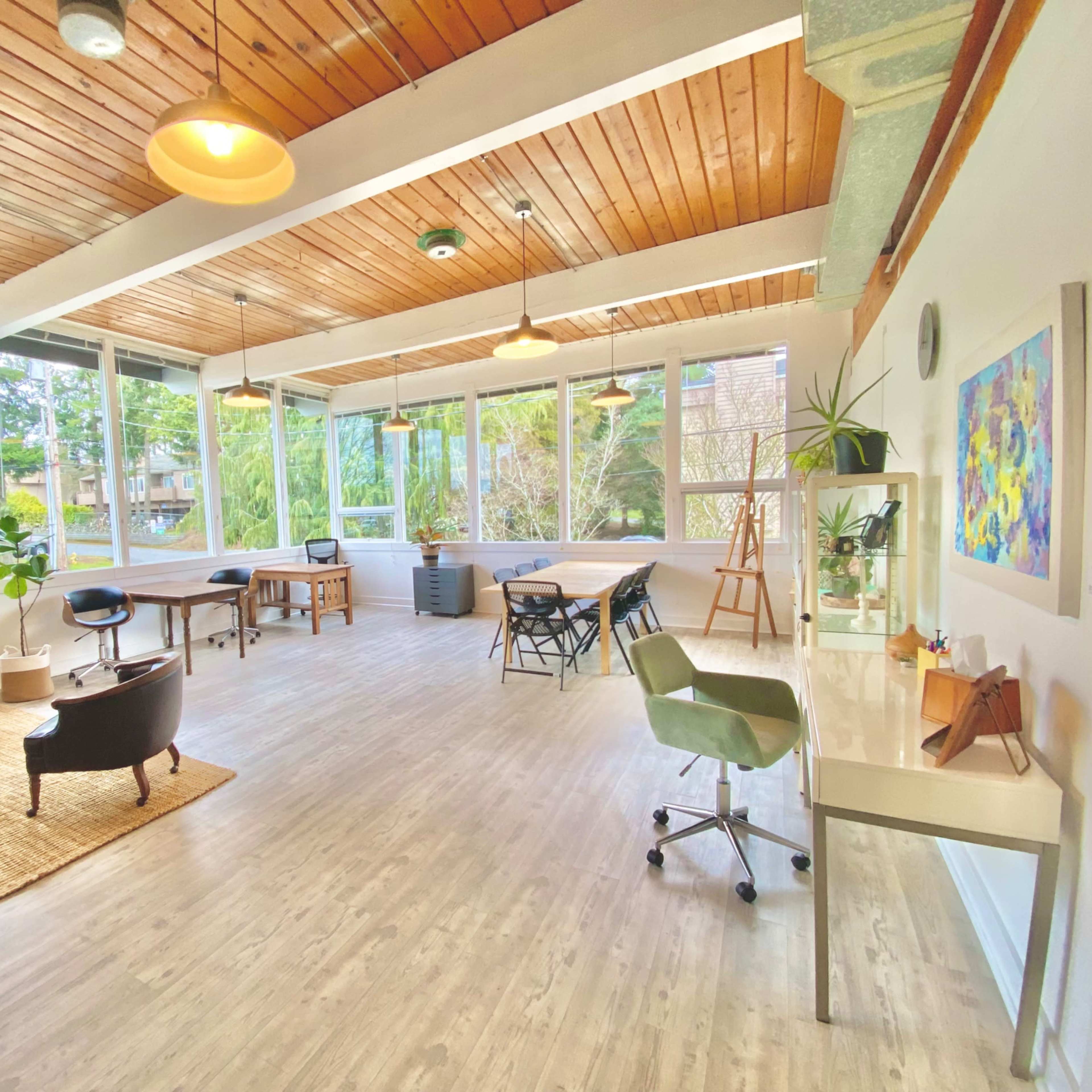 Light filled studio space with treehouse view Image in North City, Shoreline, WA