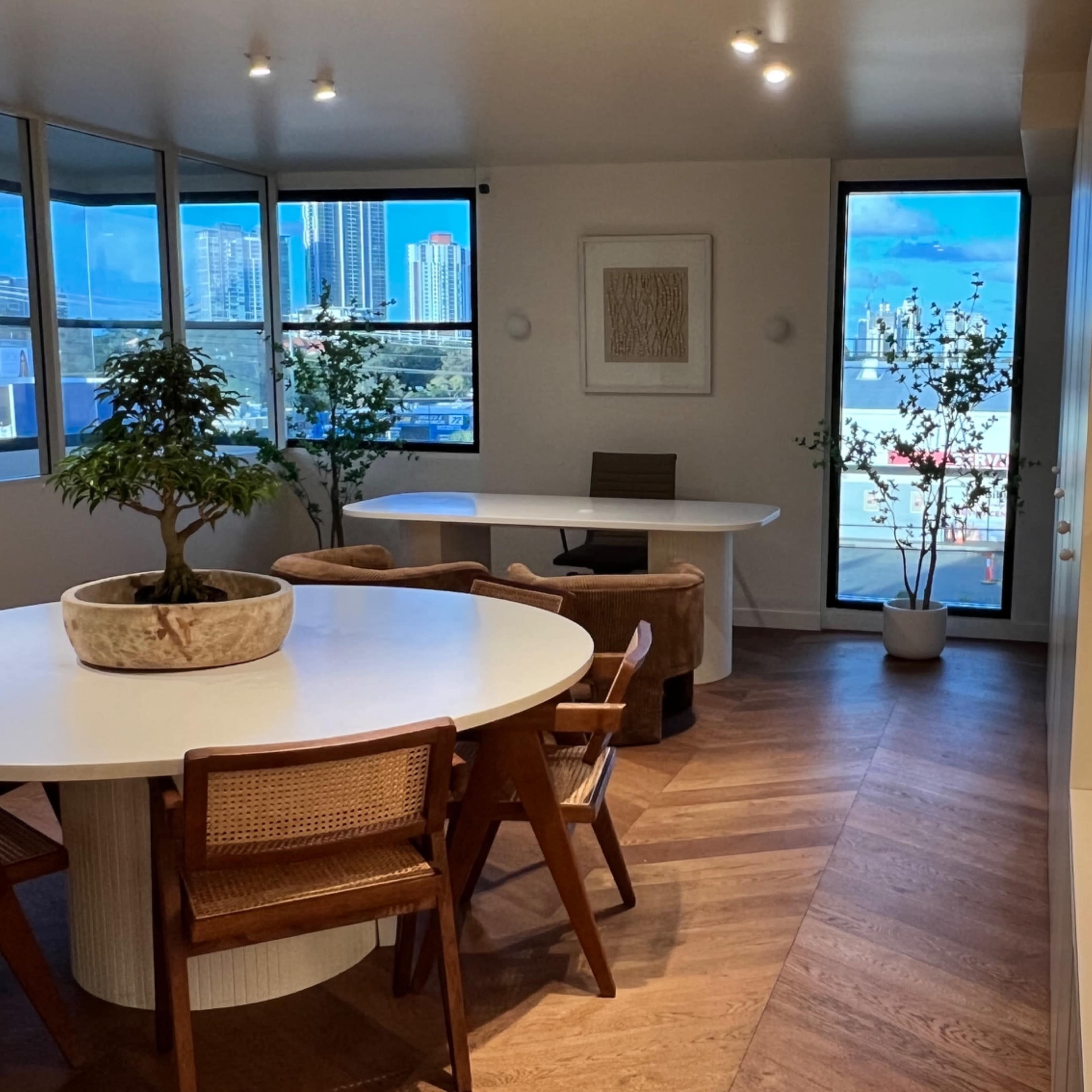 Urban Creative Luxury Loft Warehouse Hot Spot OR Boutique Skyline view Podcast Content Space Image in Gold Coast, Gold Coast, QLD