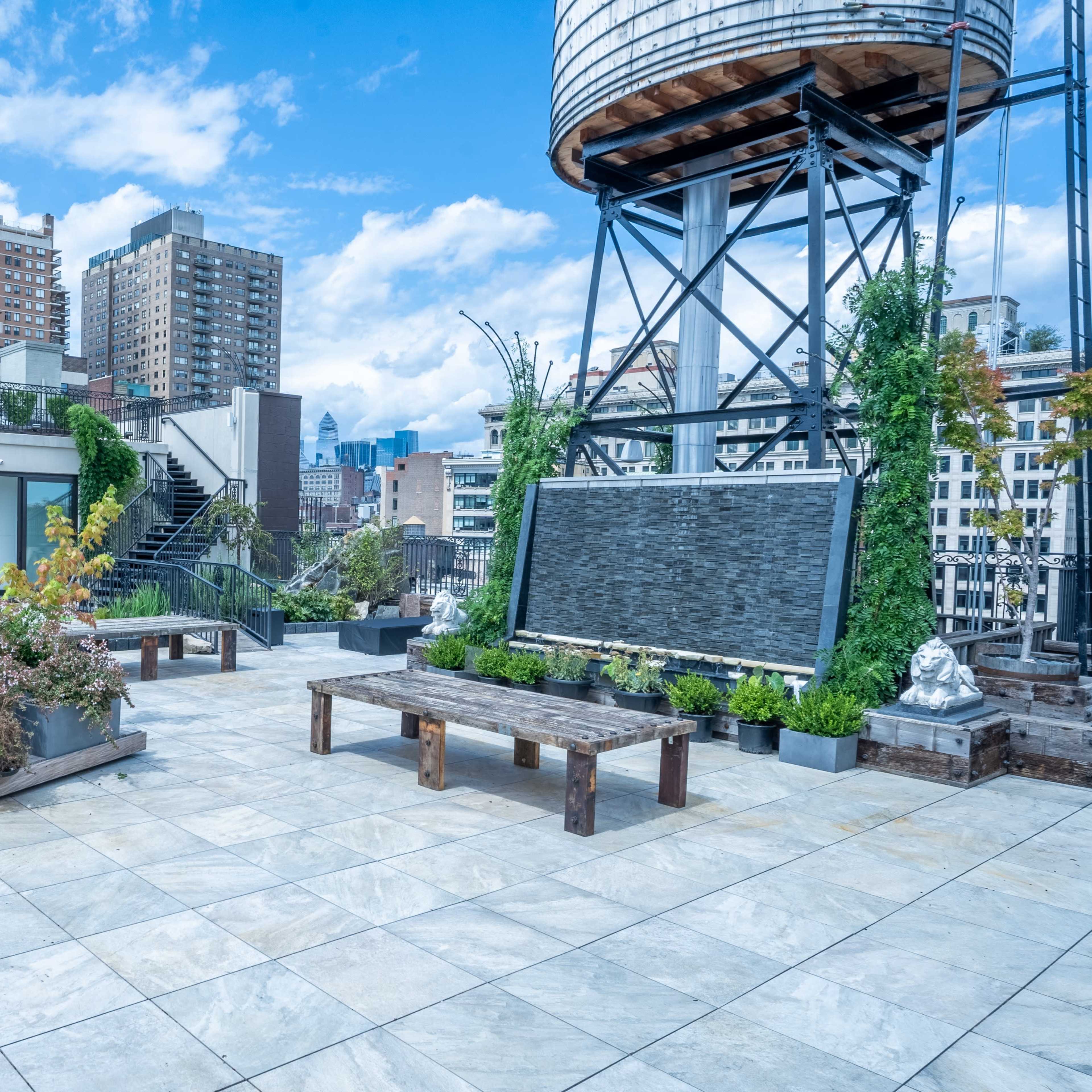 Downtown Rooftop Garden Oasis Image in NoHo, New York, NY