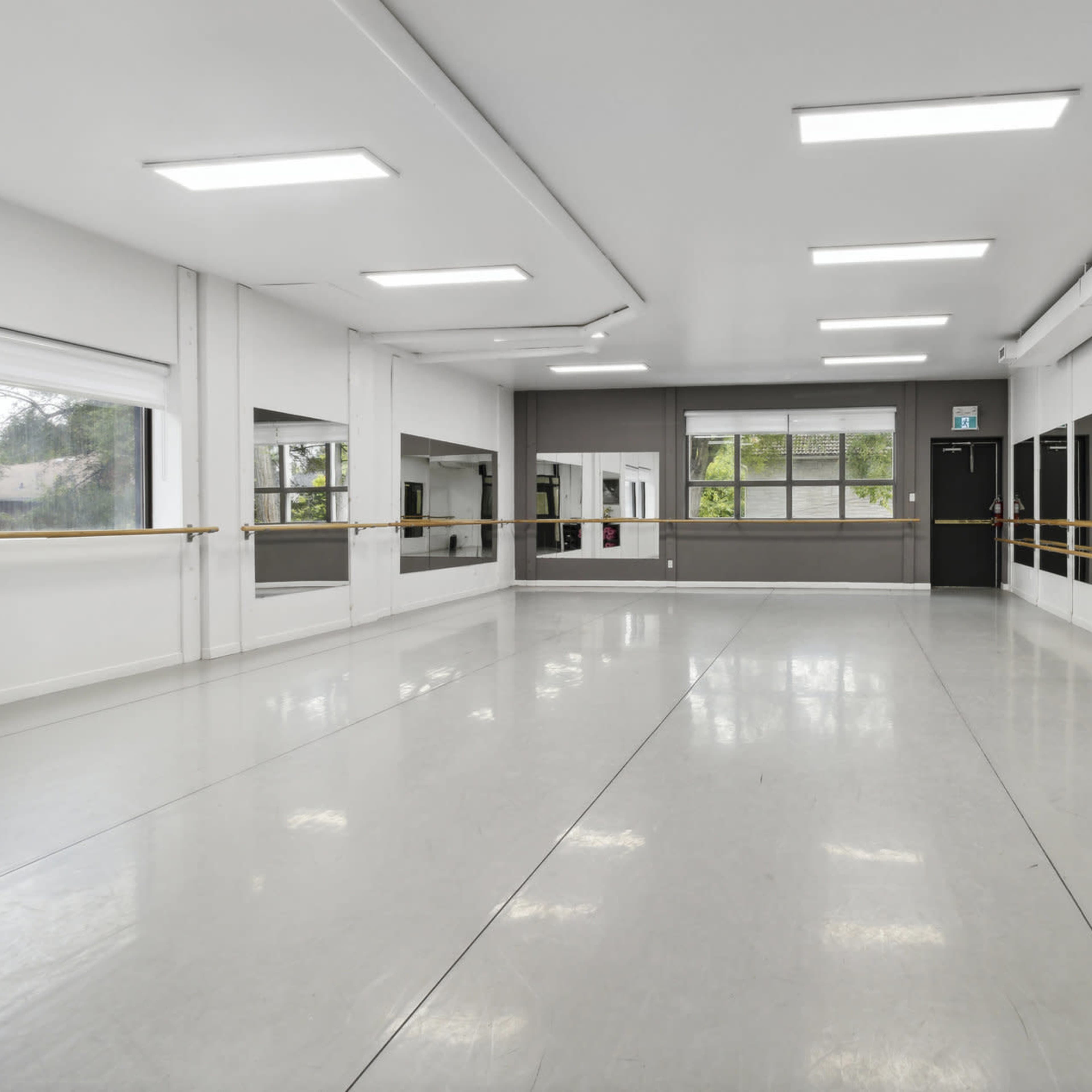 Mirrored and Modern Industrial Dance Studio Image in Willowdale, Toronto, ON