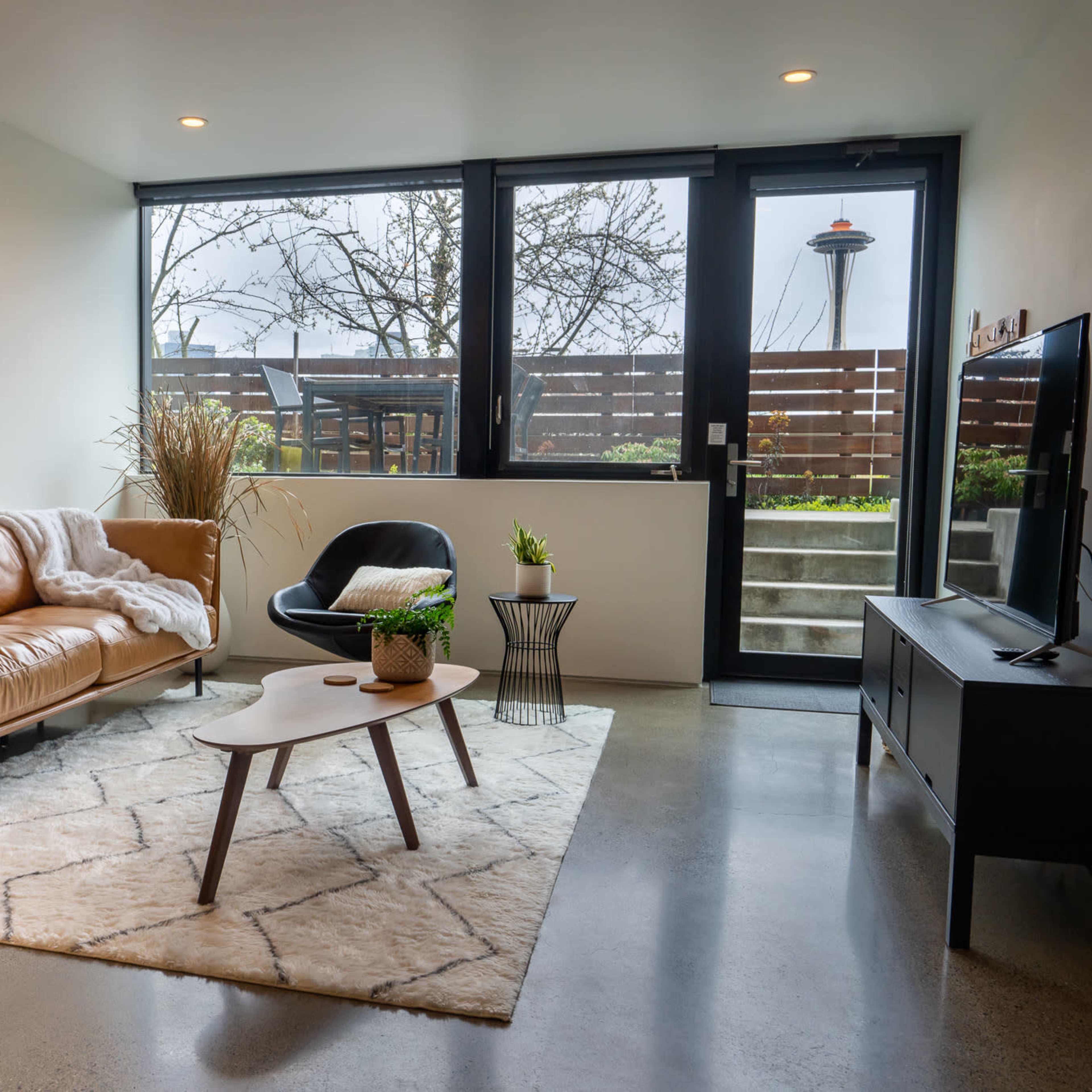 Cute Apartment with Space Needle View Image in Uptown, Seattle, WA