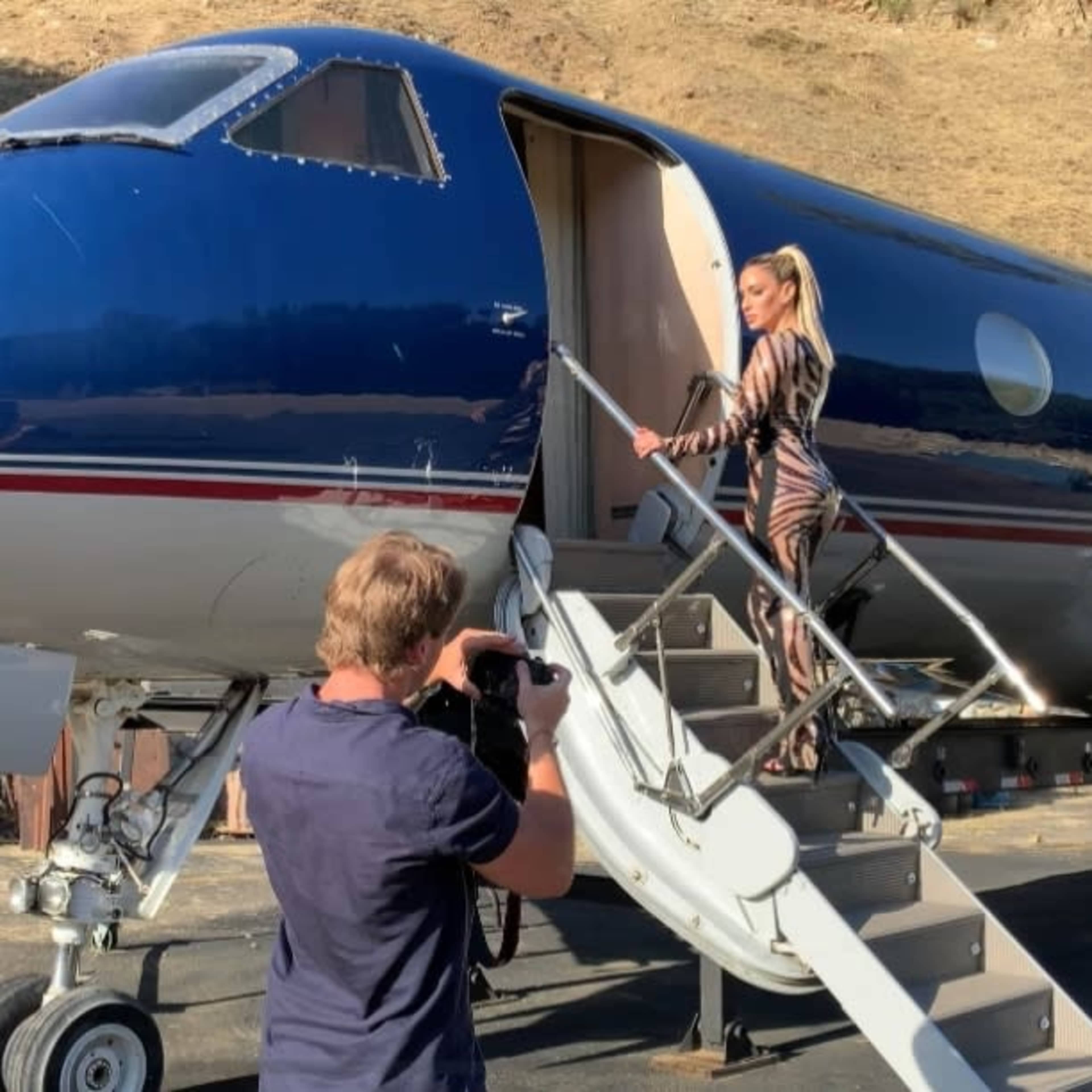 Private Jet for Photo/Video Shoots Image in Shadow Hills, Los Angeles, CA