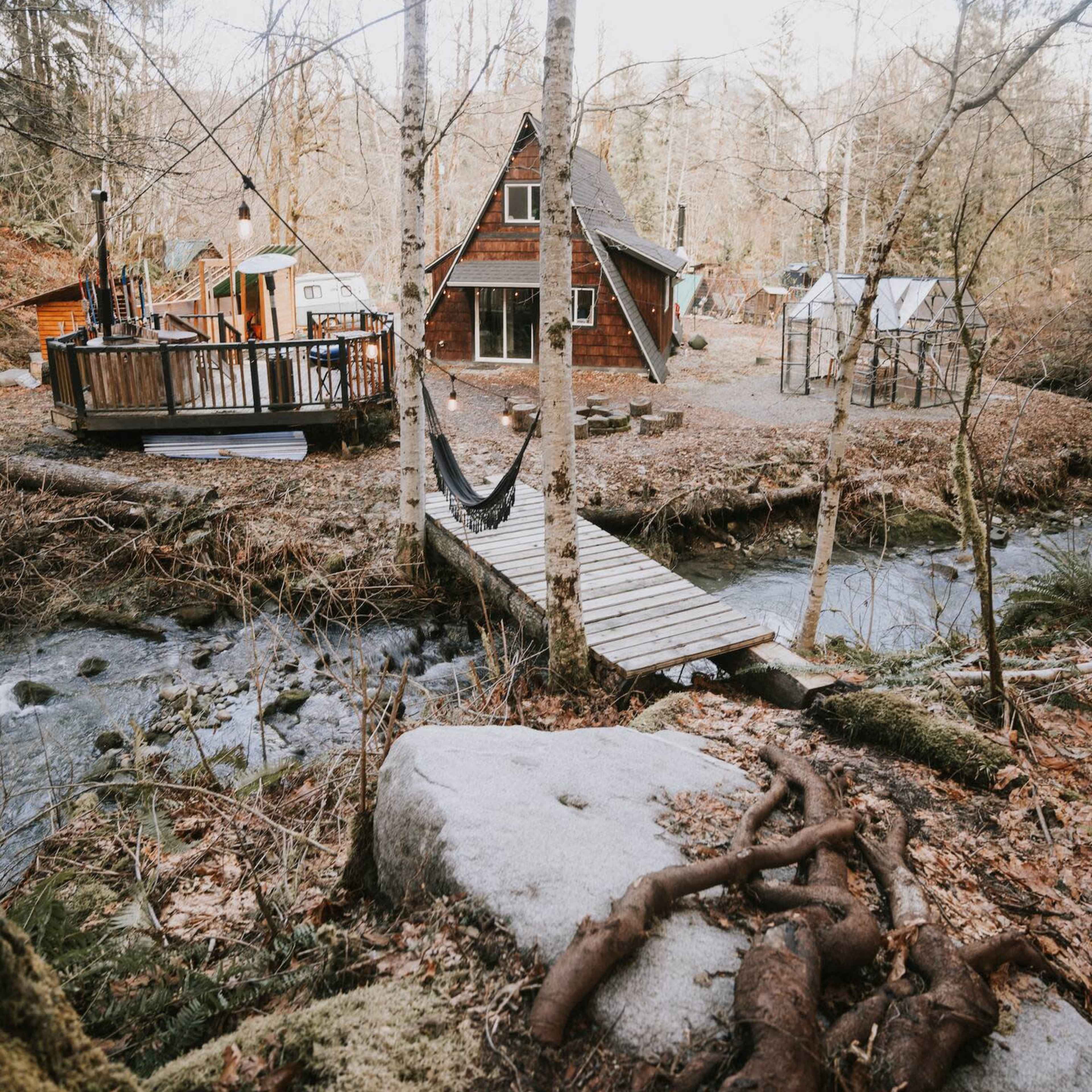 That PNW Cabin - Creekside A frame in the Cascades Image in , Gold Bar, WA