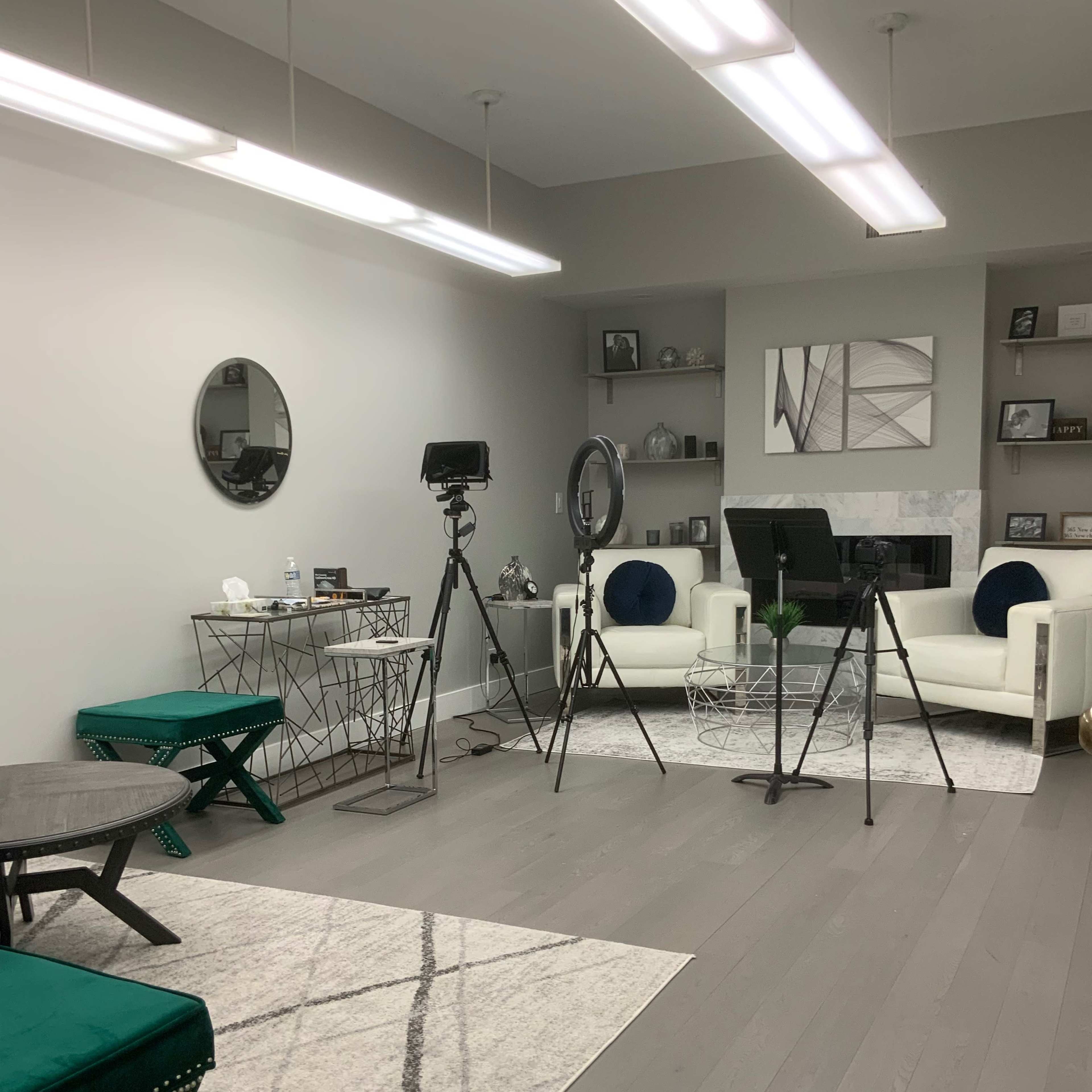 Sleek and Modern Podcast Studio Image in South Side, Chicago, IL