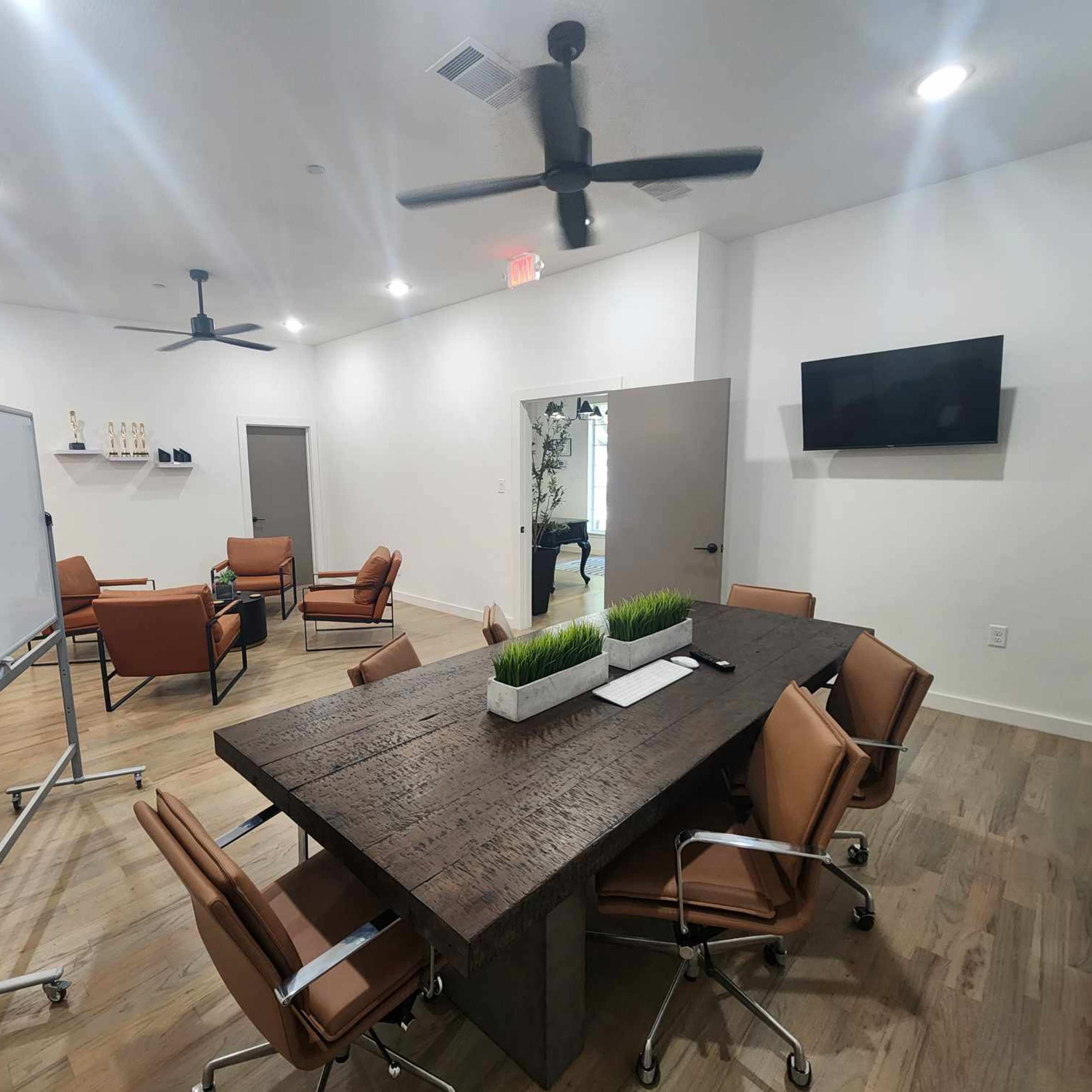 Modern Conference Space with Lounge + Kitchenette in Central Location Image in Dalworthington Gardens, Arlington, TX