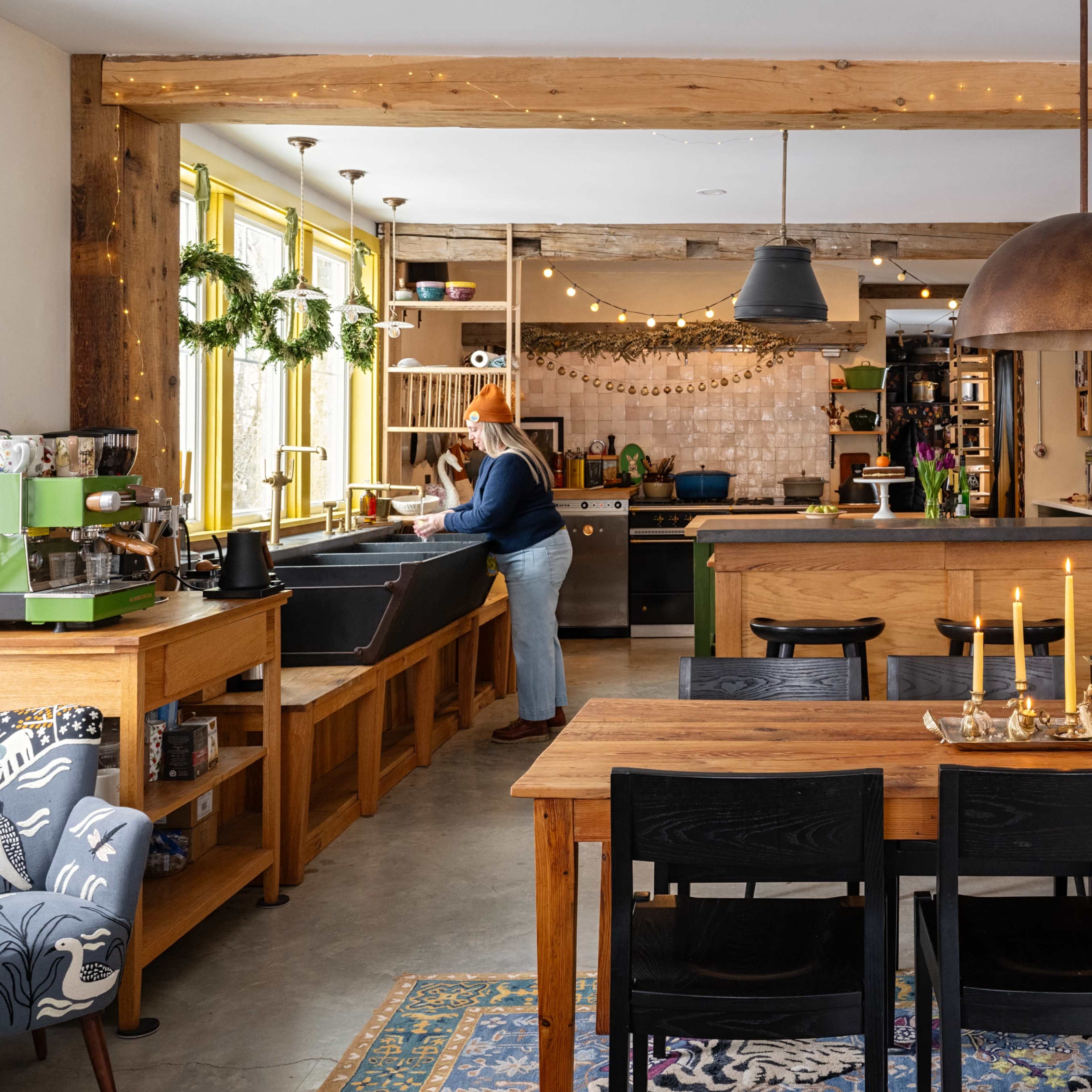 Country setting, Upscale commercial kitchen with lounge Image in New Gloucester, New Gloucester, ME