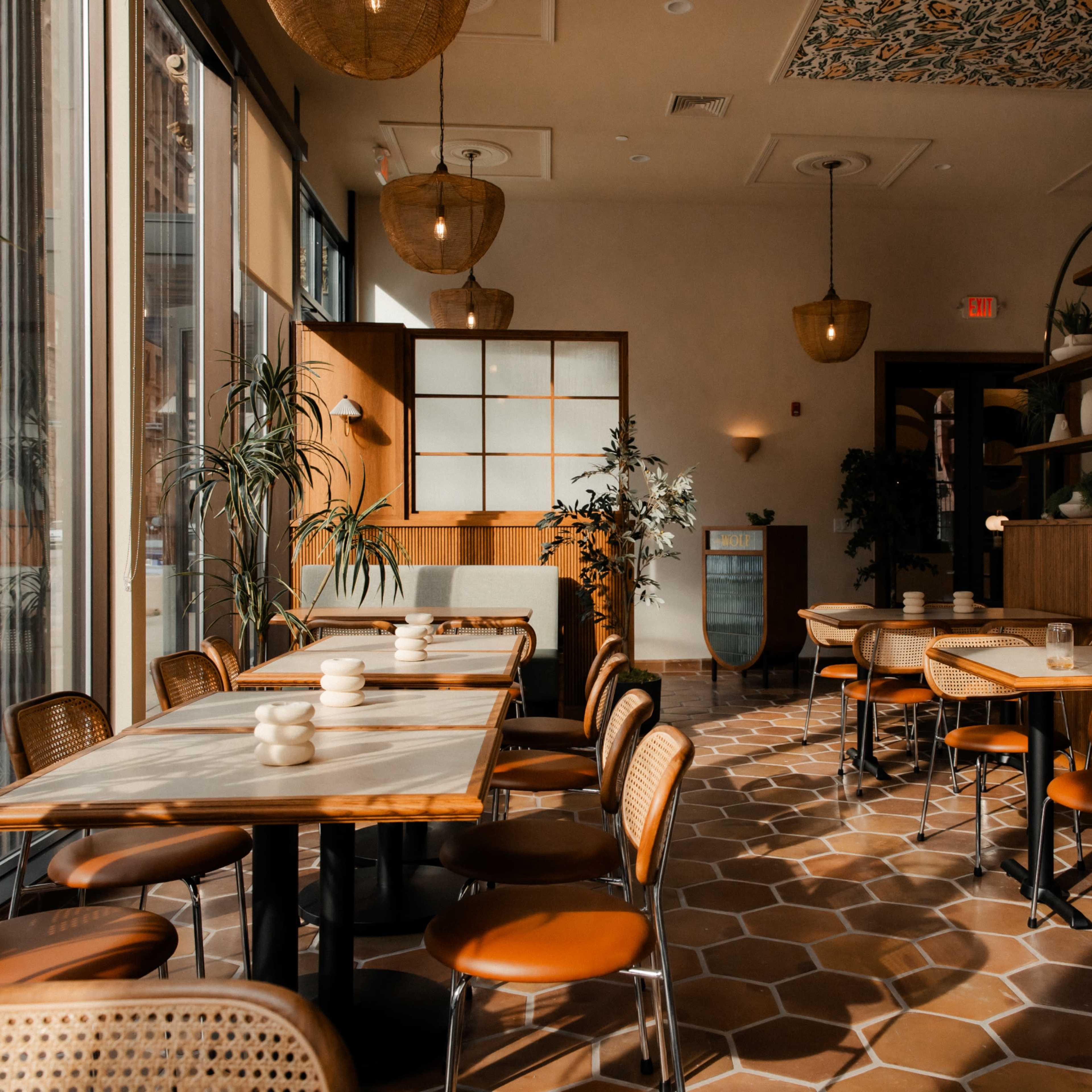 Downtown, Light filled Restaurant Image in Juneau Town, Milwaukee, WI
