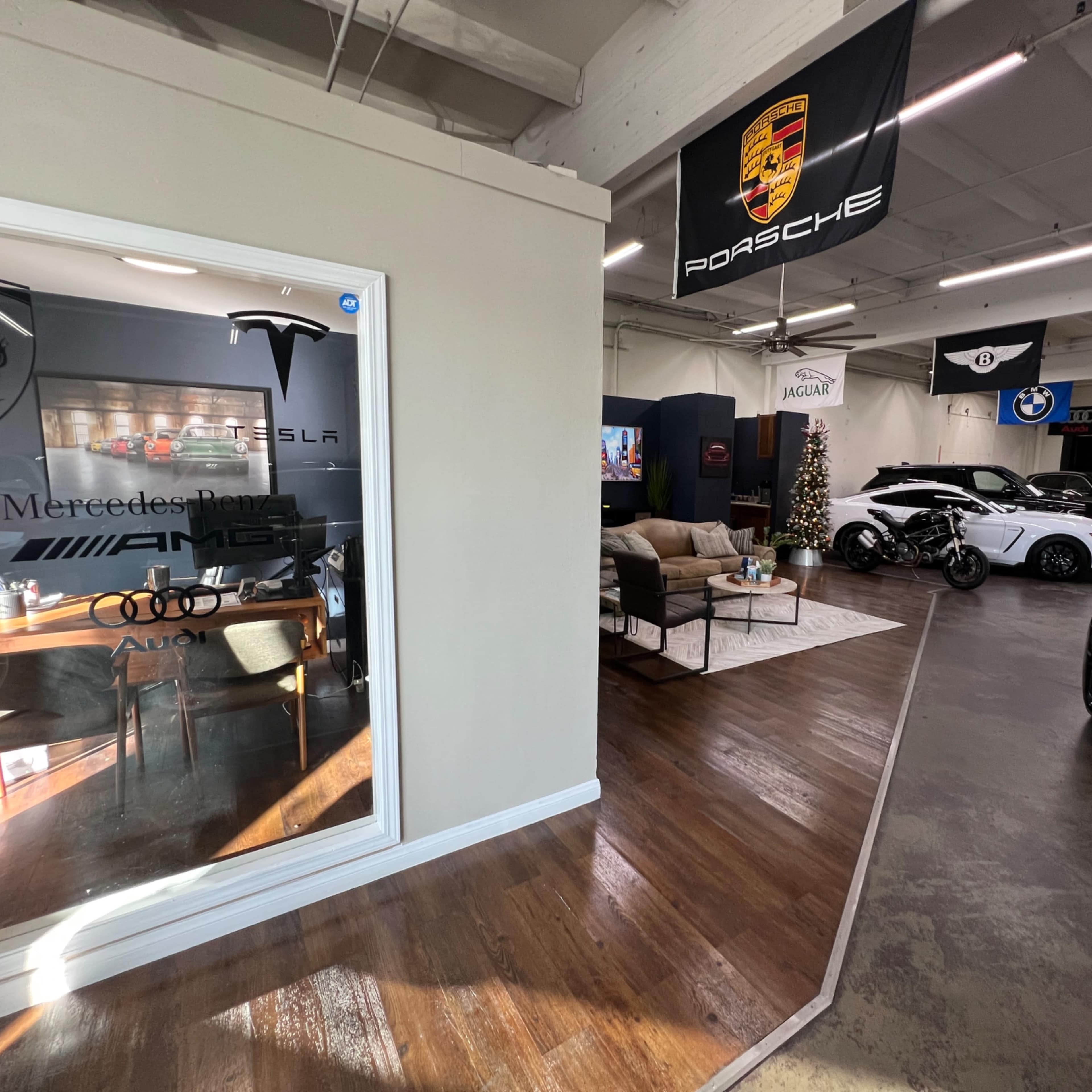 Downtown Costa Mesa , warehouse luxury car dealership Image in Westside Costa Mesa, Costa Mesa, CA