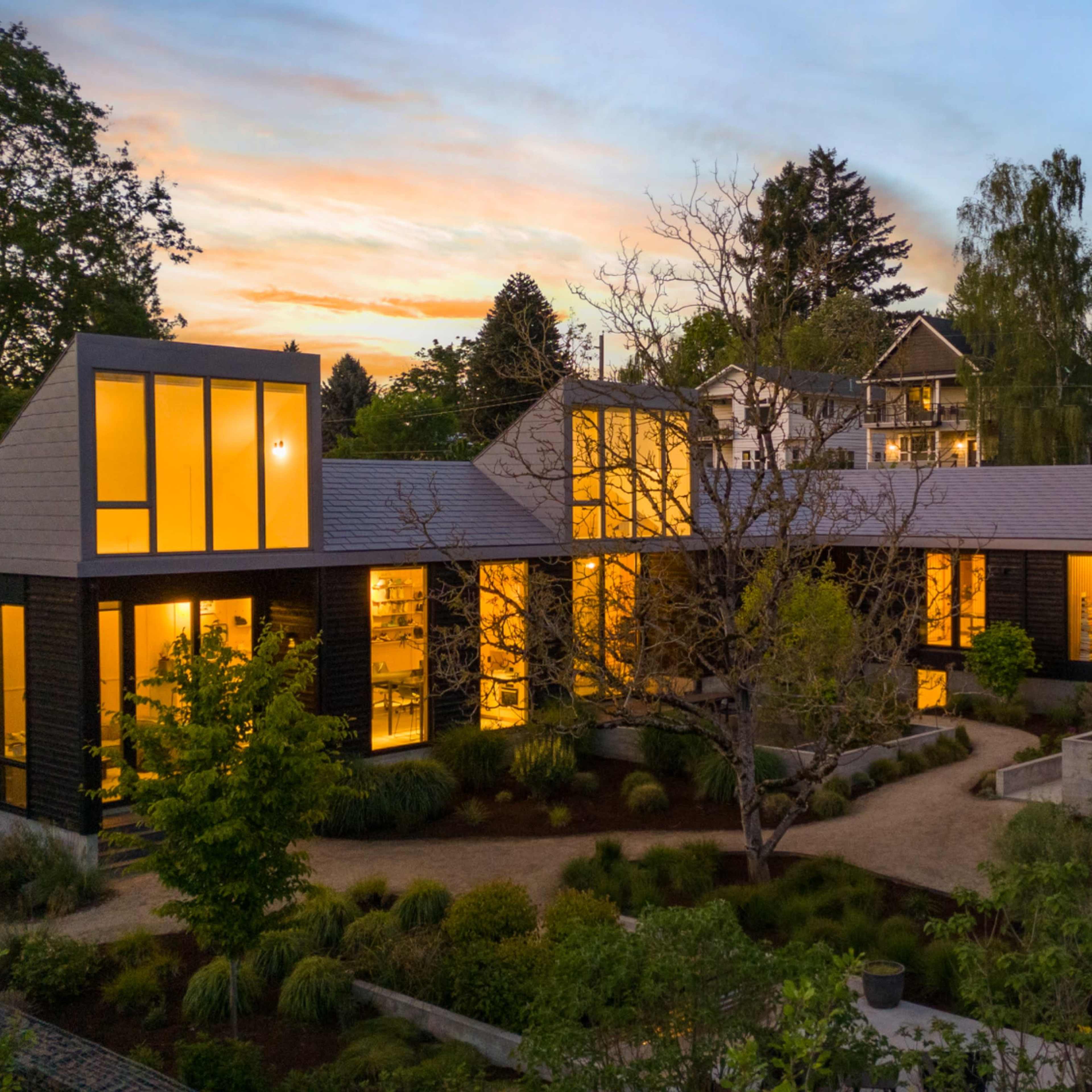 Gradient House Image in Cathedral Park, Portland, OR