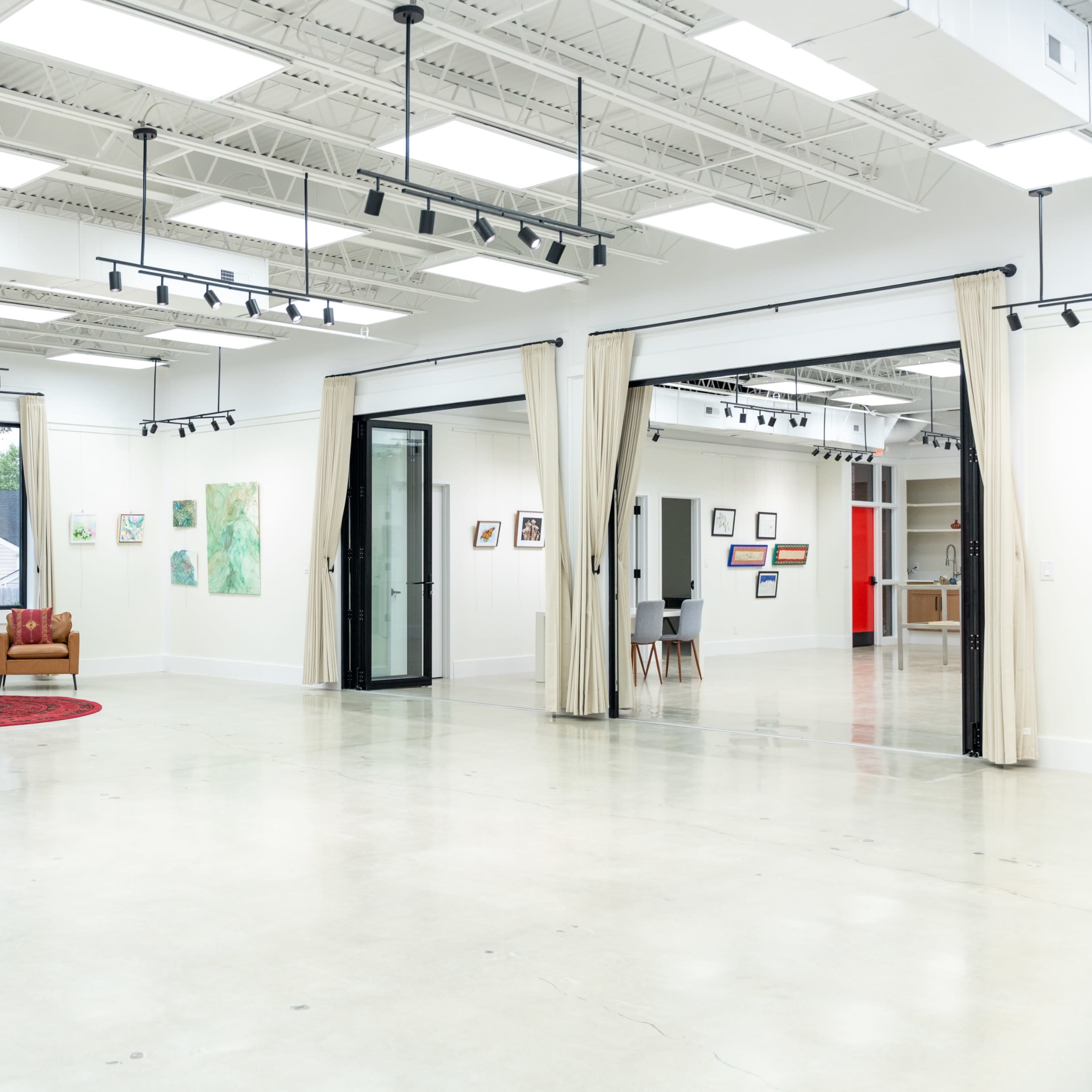 Modern industrial design event hall and gallery,  near down town Raleigh Image in Southwest Raleigh, Raleigh, NC