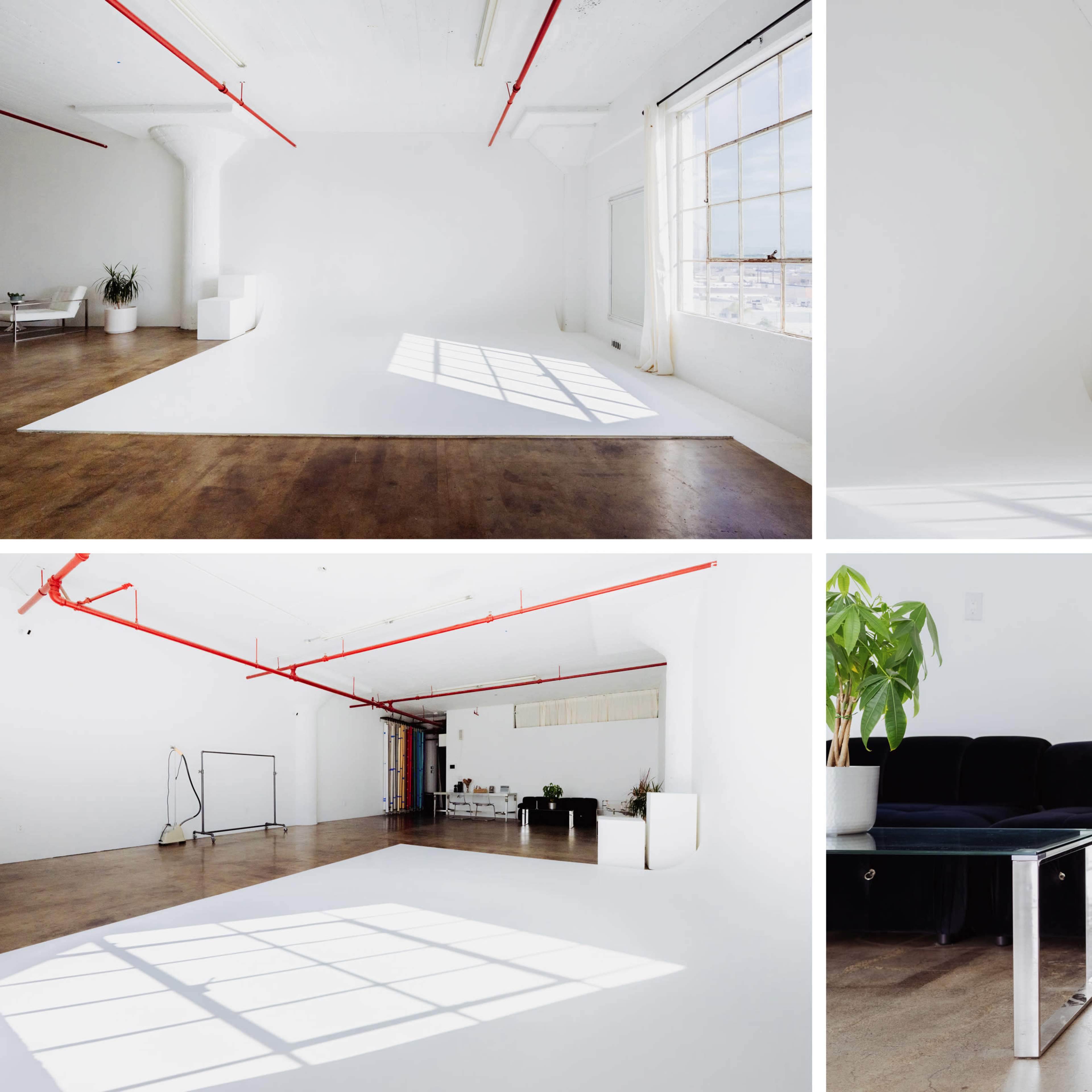 White, Natural Light Studio with Cyc Wall, Equipment, and AC | DTLA [01] Image in Central LA, Los Angeles, CA
