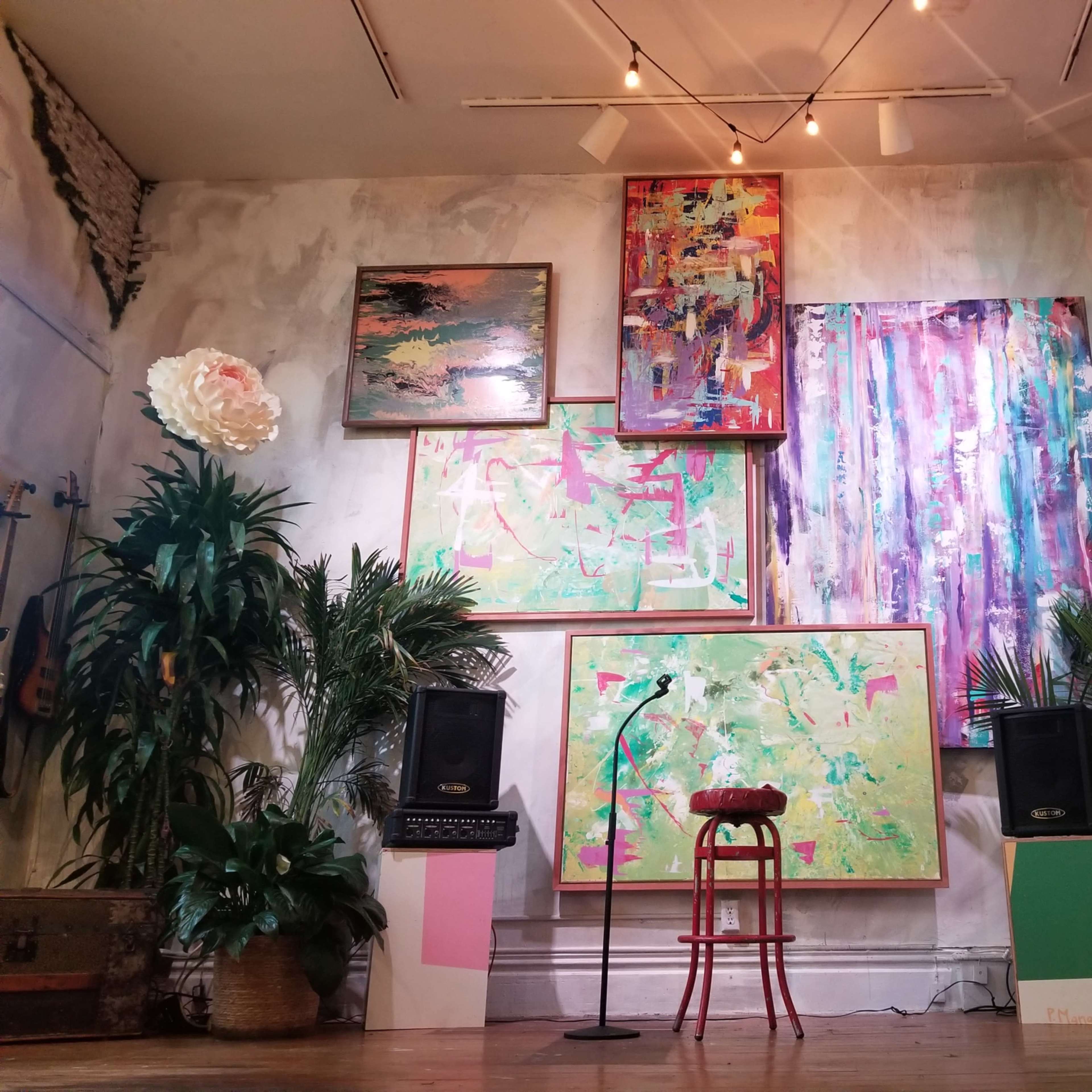 Cozy Art Space with a Redwood Tree Image in Inner Richmond, San Francisco, CA