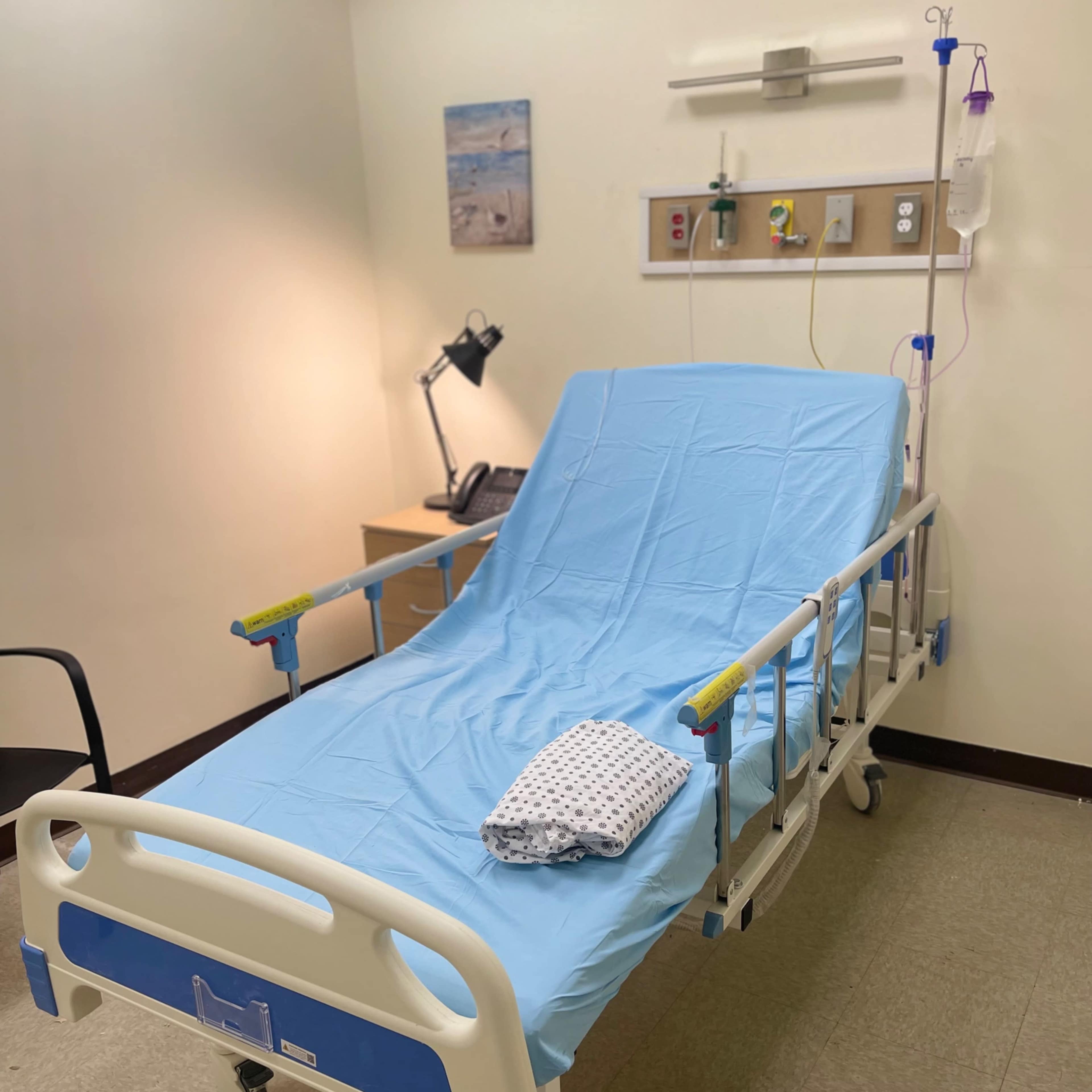 Staged Hospital Room Image in Westchester Square, Bronx County, NY