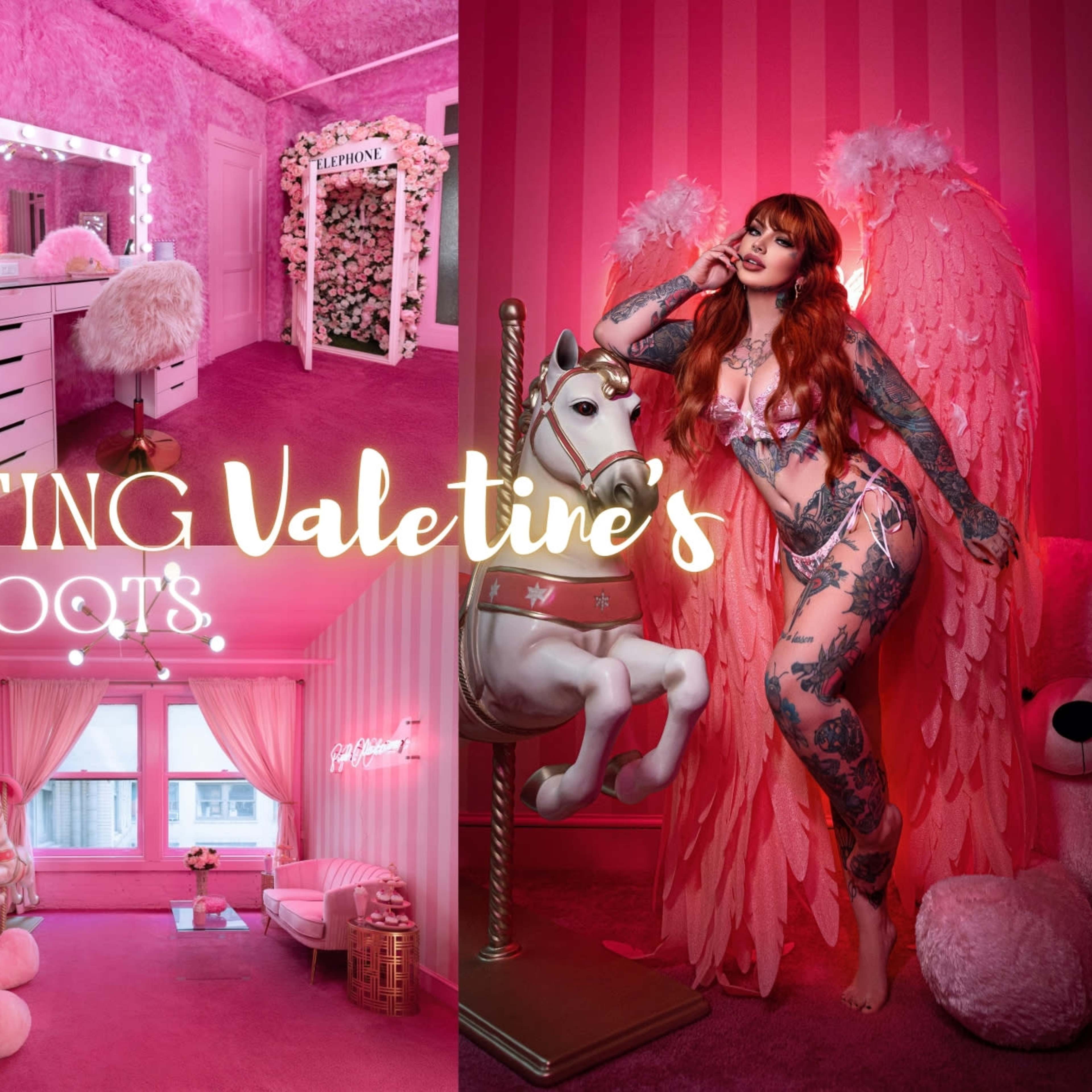 Downtown Pink Retro 2 - Room Suite w/ Telephone Booth & Carousel Horse Image in Central LA, Los Angeles, CA