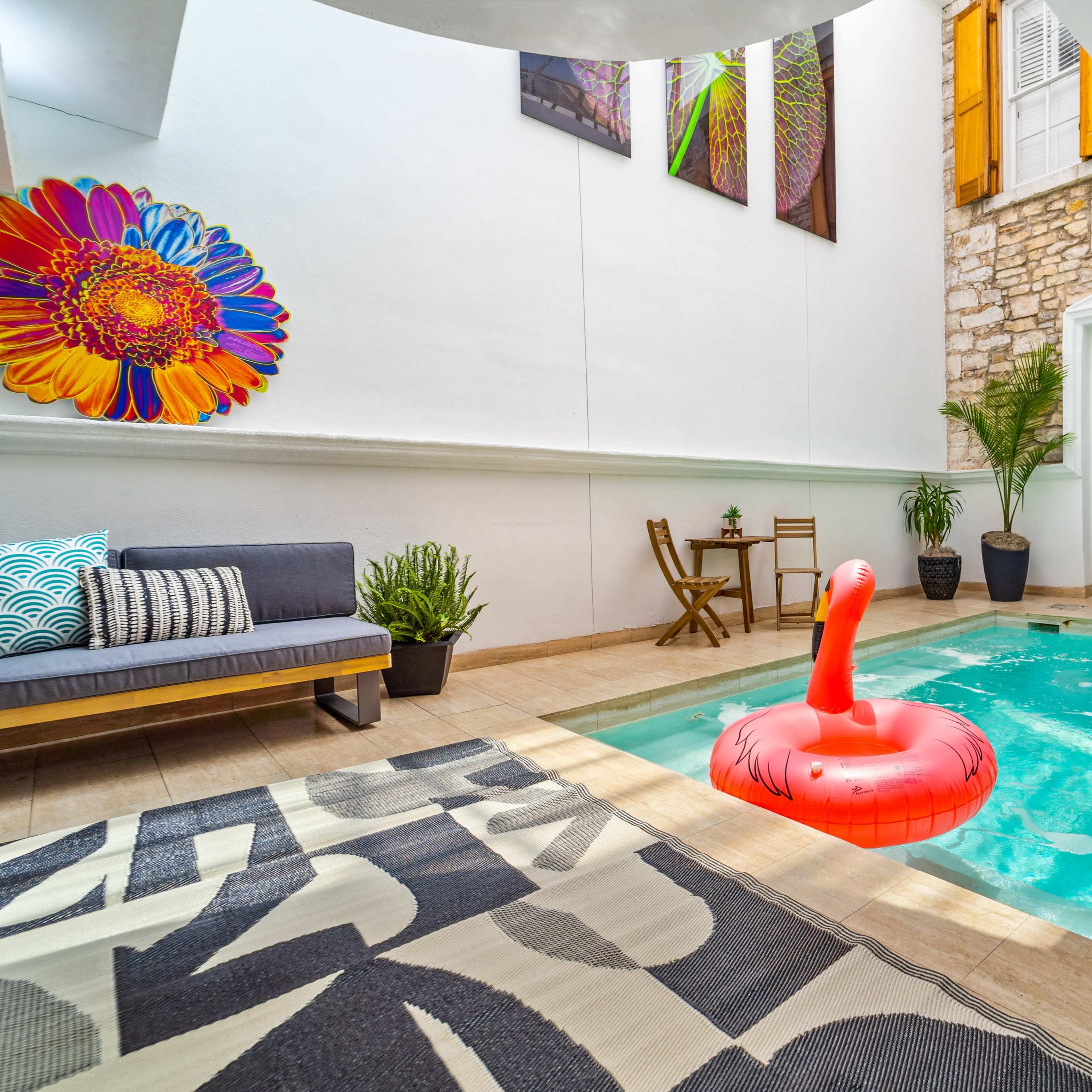 Historic Old 6th St Estate w Glass Ceiling and Indoor Pool Image in Downtown Austin, Austin, TX