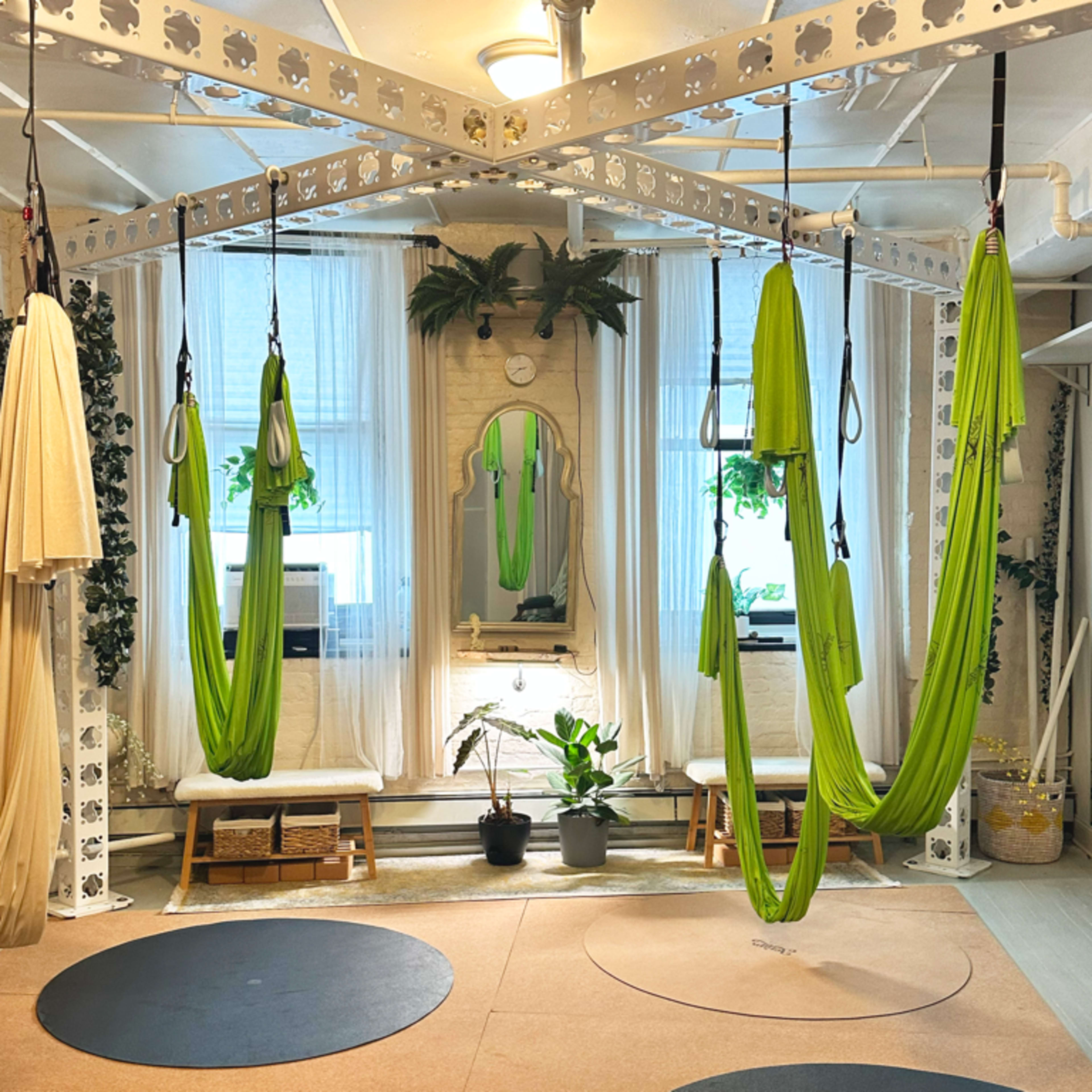 A Private Yoga & Aerial Arts Studio in a Classic Loft In Dumbo Image in Brooklyn Heights, Brooklyn, NY