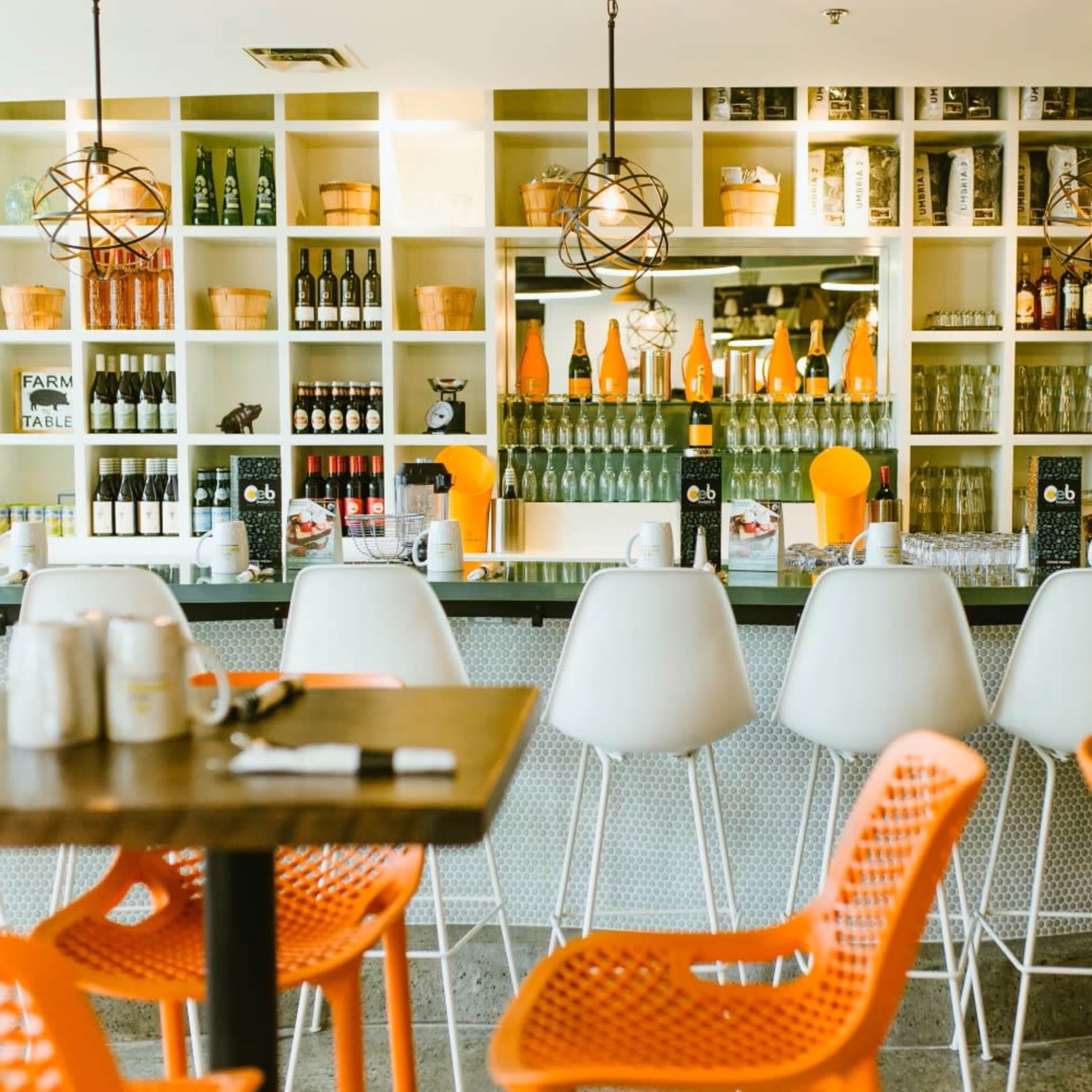 Bright and beautiful restaurant with views of the marinaside docks. Image in Downtown Vancouver, Vancouver, BC