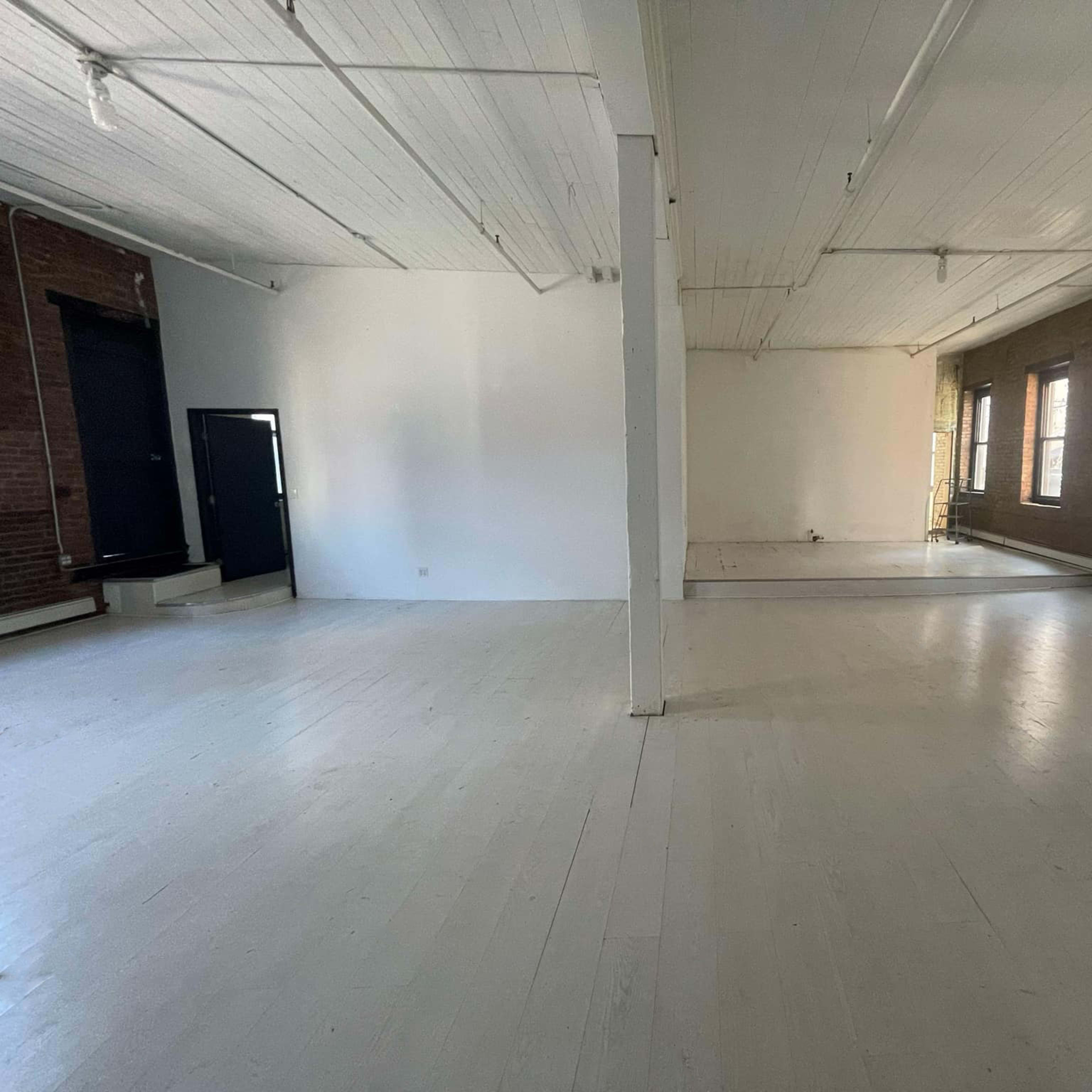 Huge Industrial Loft Space in the heart of Greenpoint with exposed brick walls, tall windows and high ceilings Image in Greenpoint, Brooklyn, NY