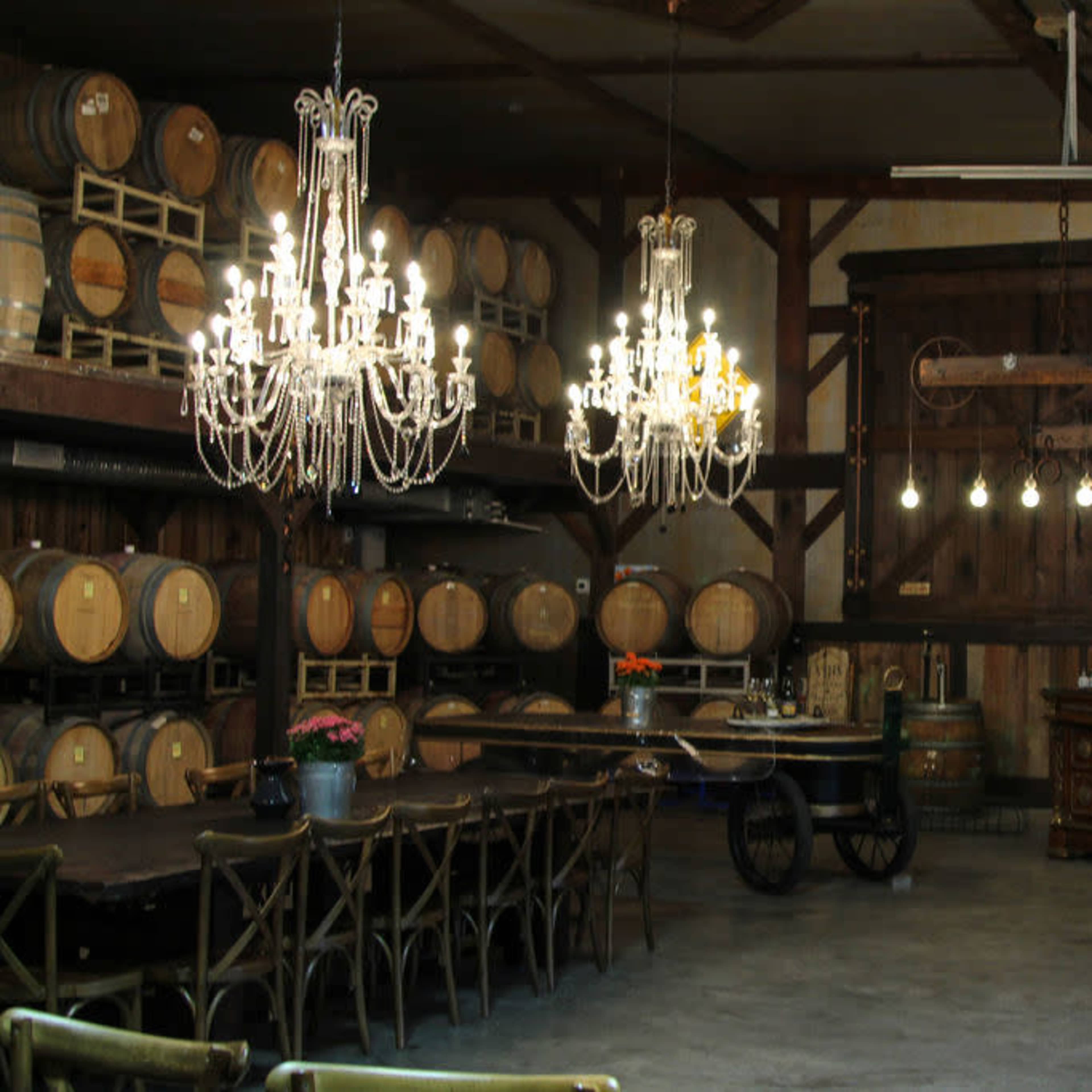 Seaside Pearl’s baronial style Barrel Room Image in Bradner, Abbotsford, BC