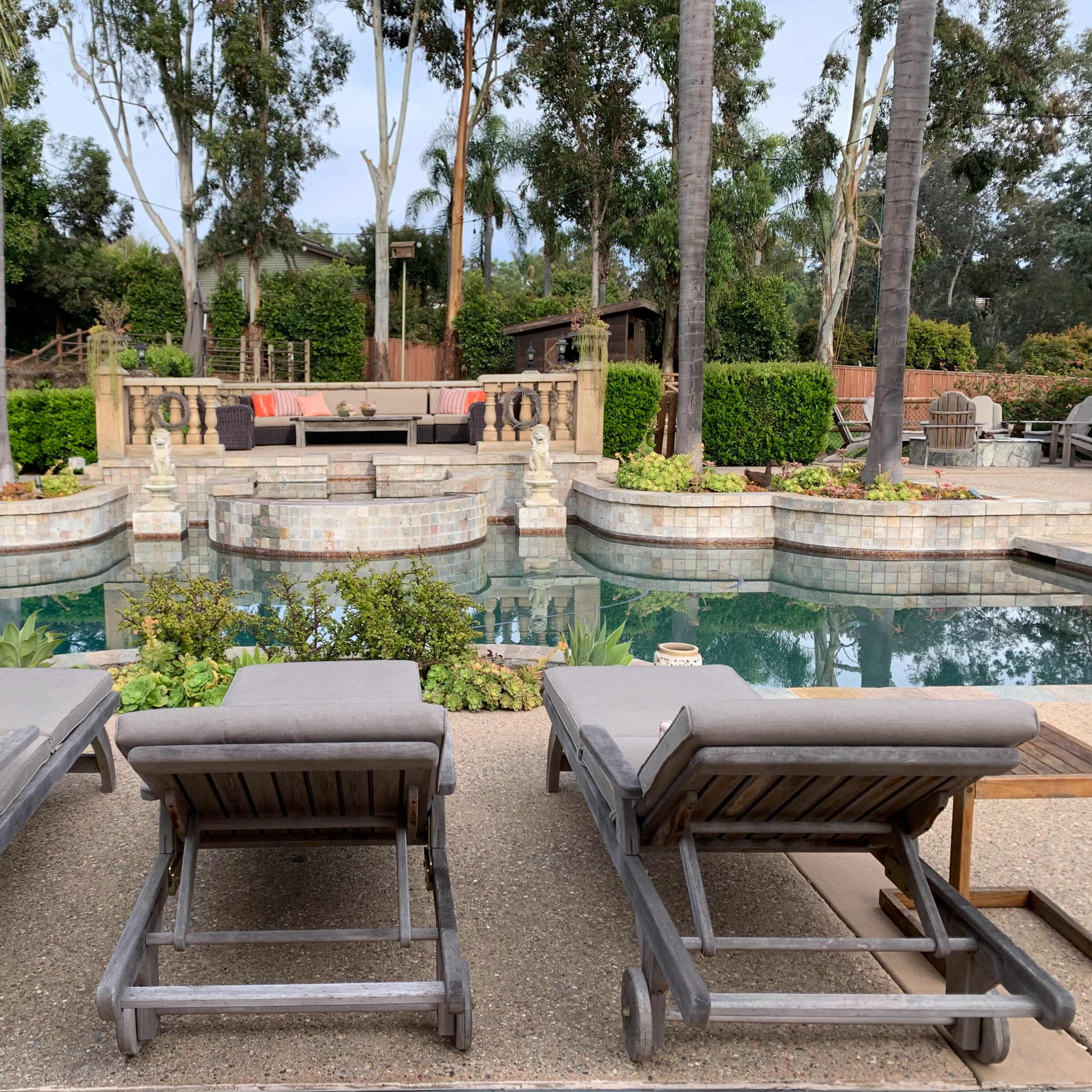 Spacious Ranch-Style Outdoor Event Space with Pool, Pickleball & Bar Image in Encinitas, Encinitas, CA