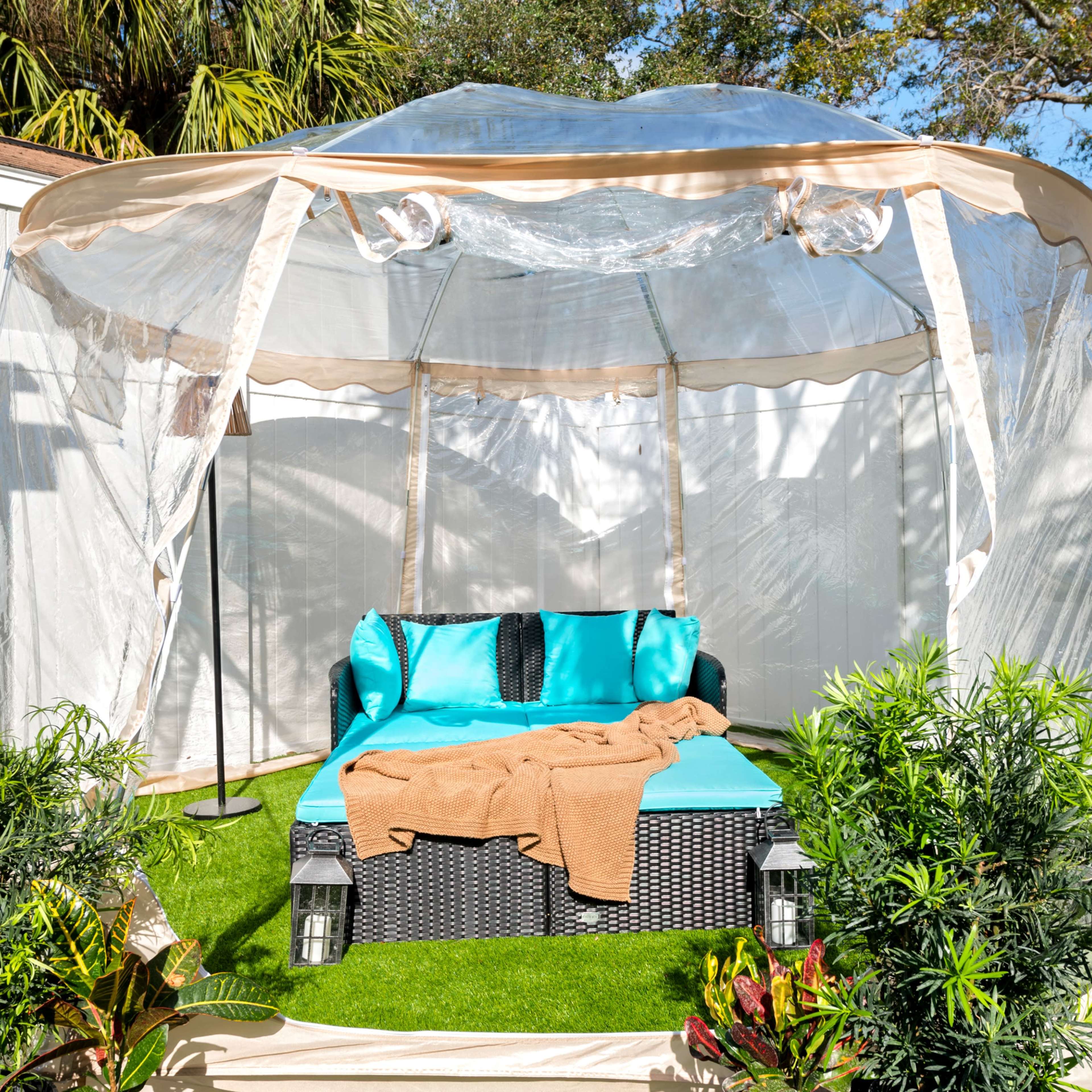 Luxe Glamping Adult Tent, Swings & Pergola Image in Northwest Tampa, Tampa, FL