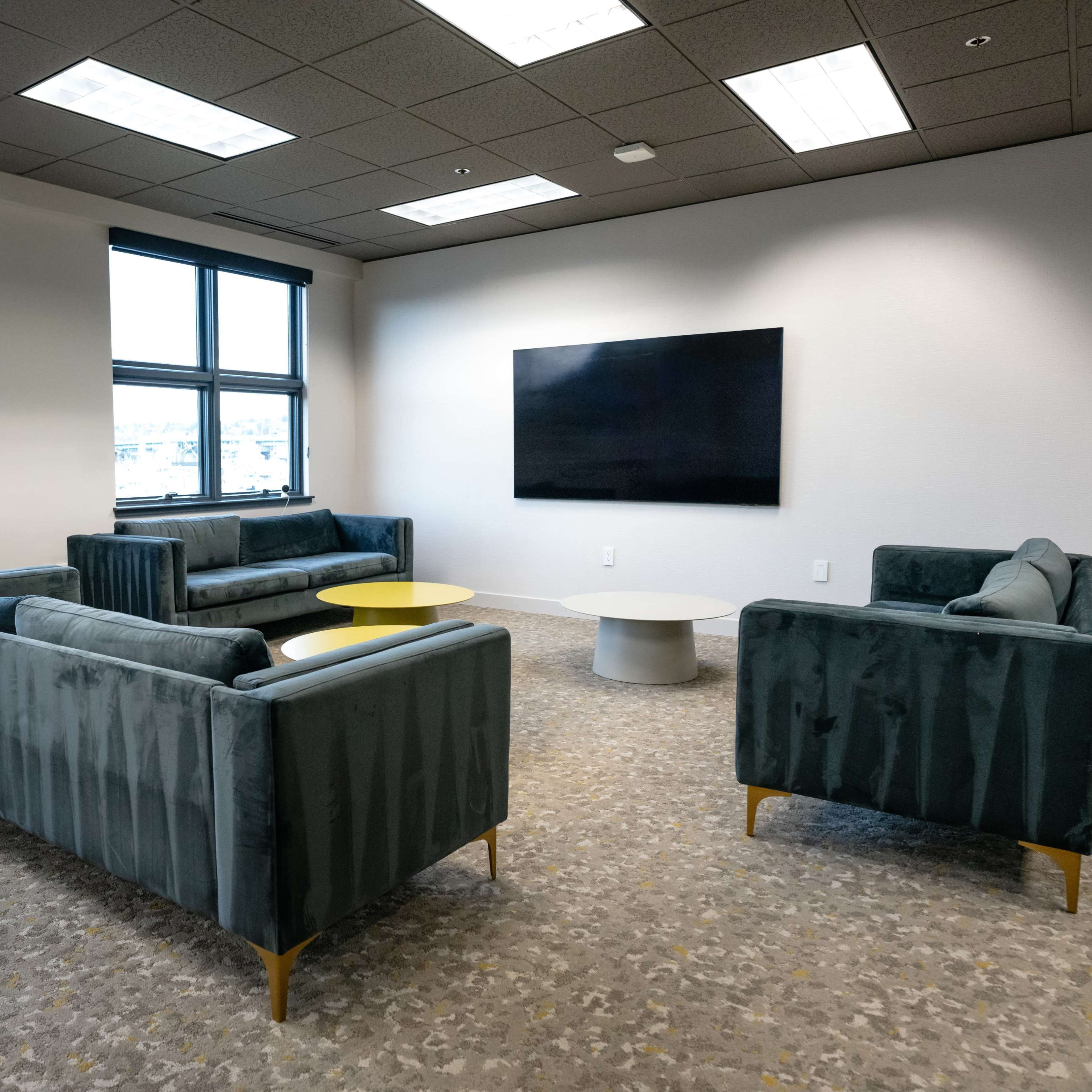 Beautiful Common Space with Natural Light and Waterfront Views at Fishermen's Terminal in Magnolia Image in Interbay, Seattle, WA