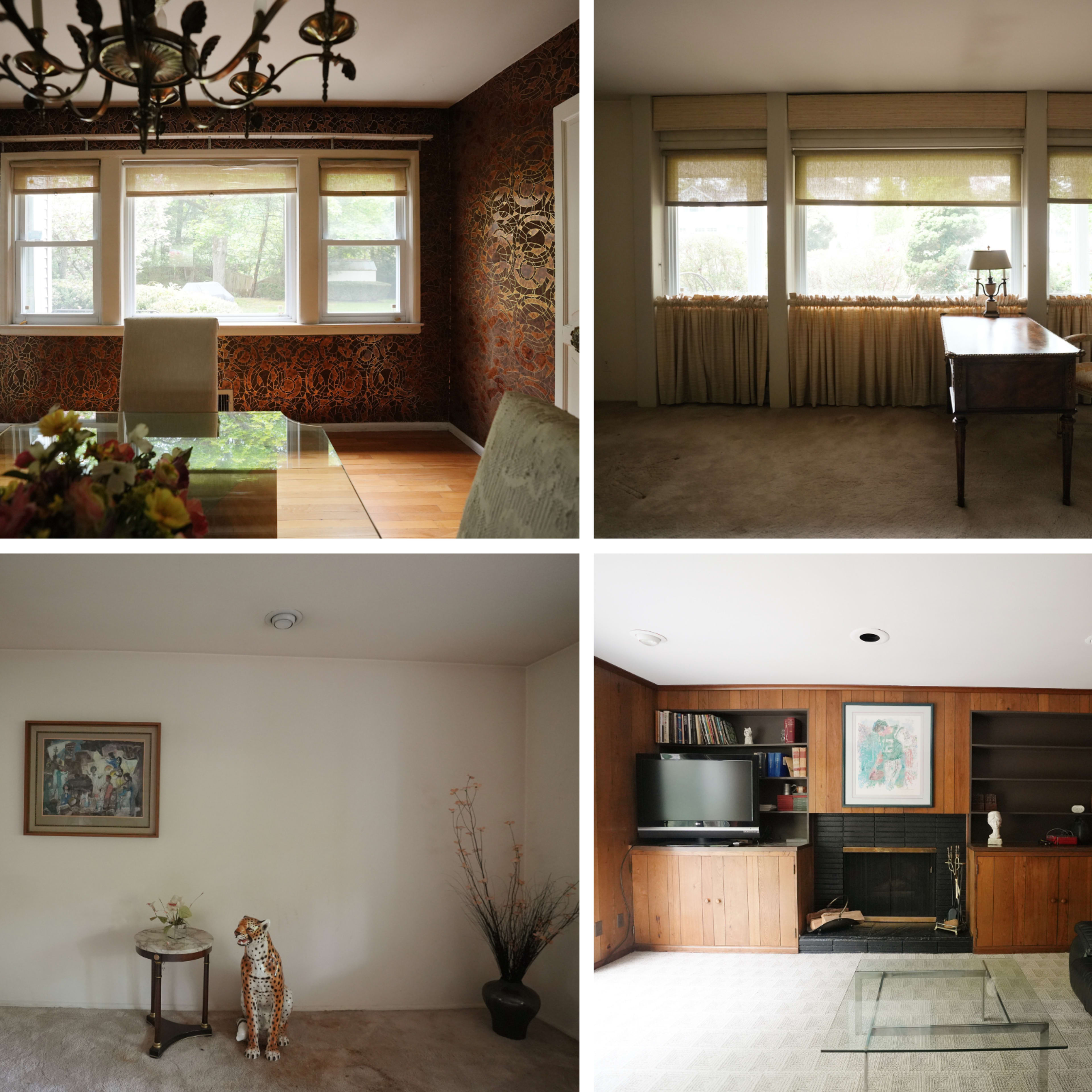 Vintage Furnished Retro House with Carpeting & Wood Paneling Image in North Hempstead, Roslyn Heights, NY