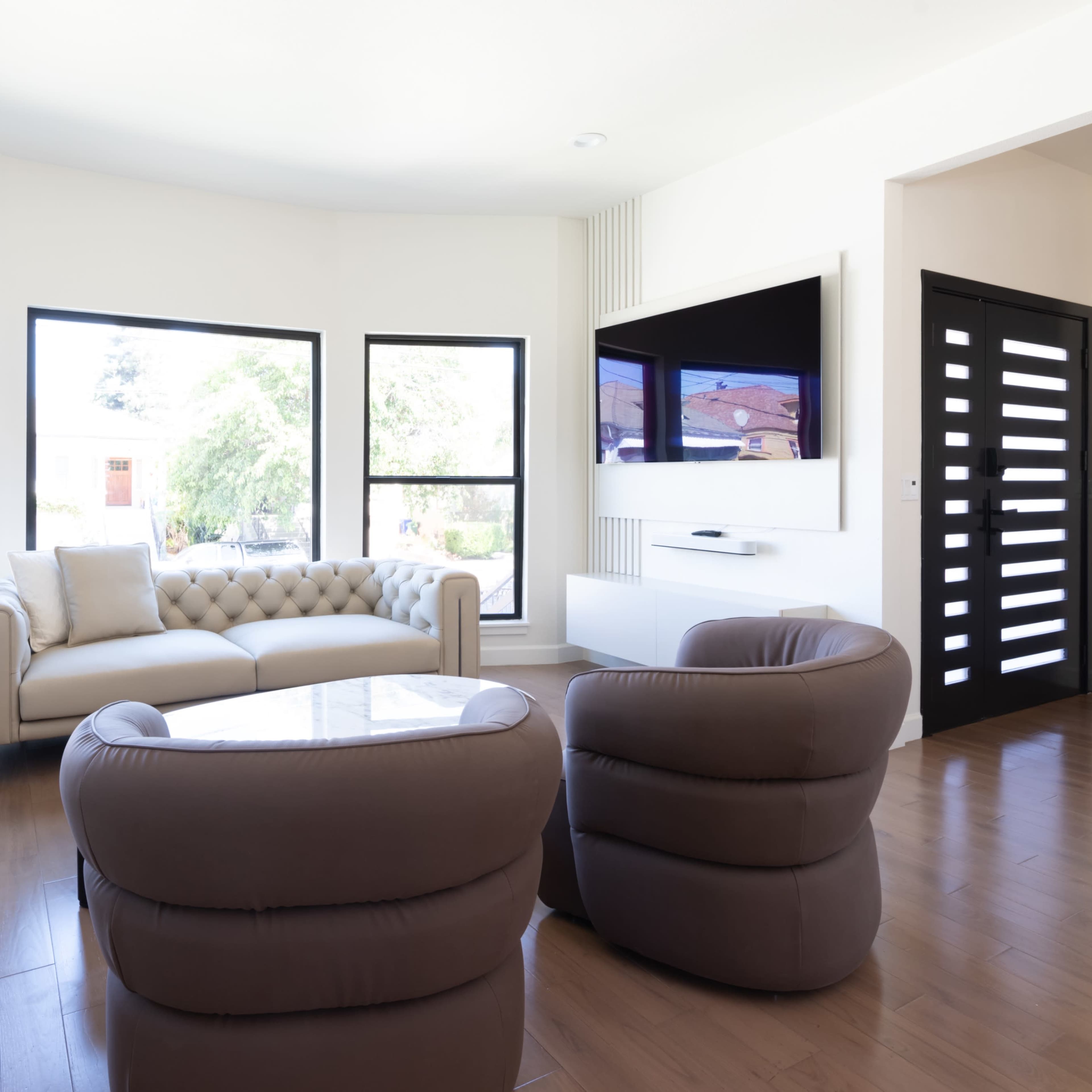 Ultra modern new construction house with vaulted ceilings and elevator Image in Bushrod, Oakland, CA