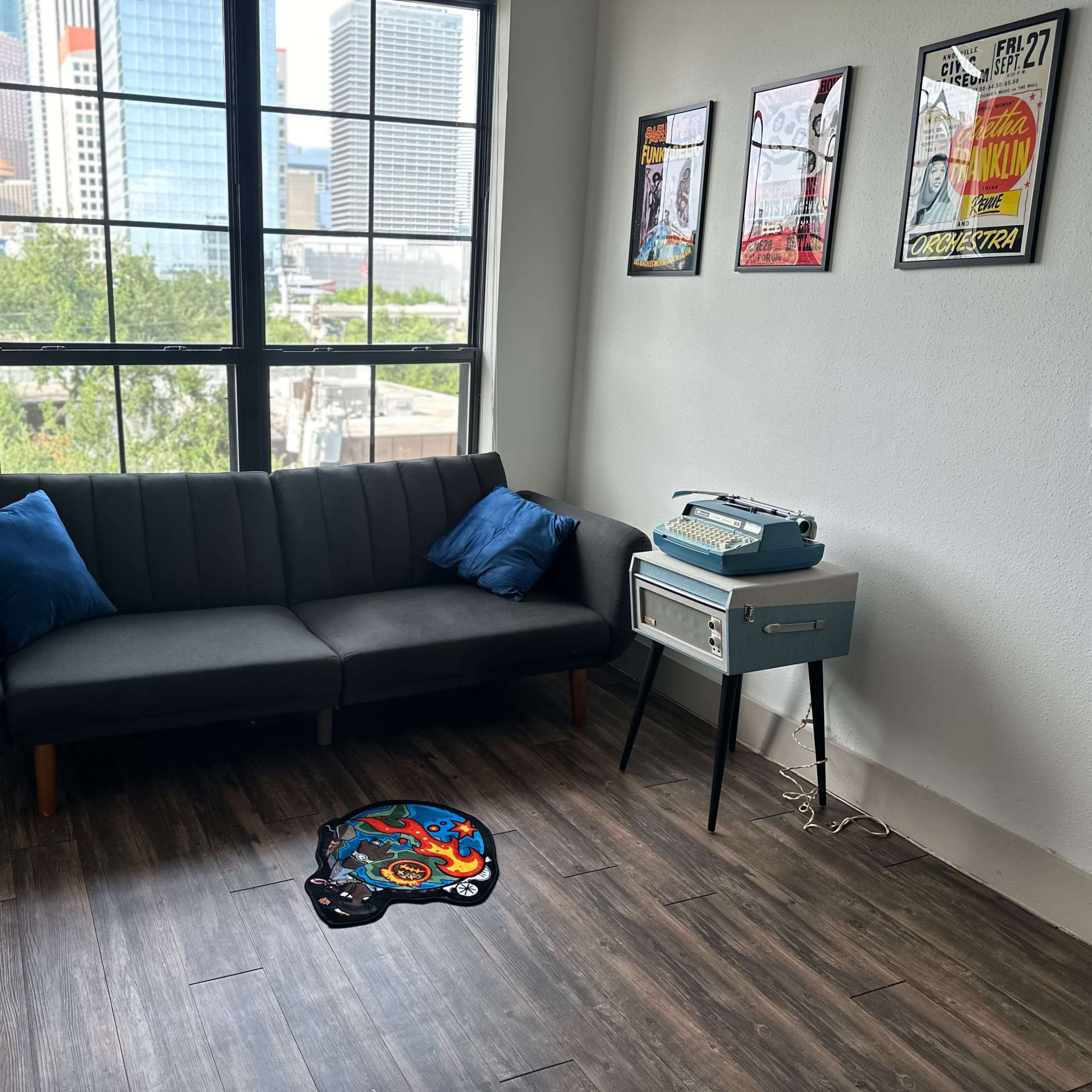 Photo-Ready MCM Space w/ Rooftop & City Views Image in South Central Houston, Houston, TX