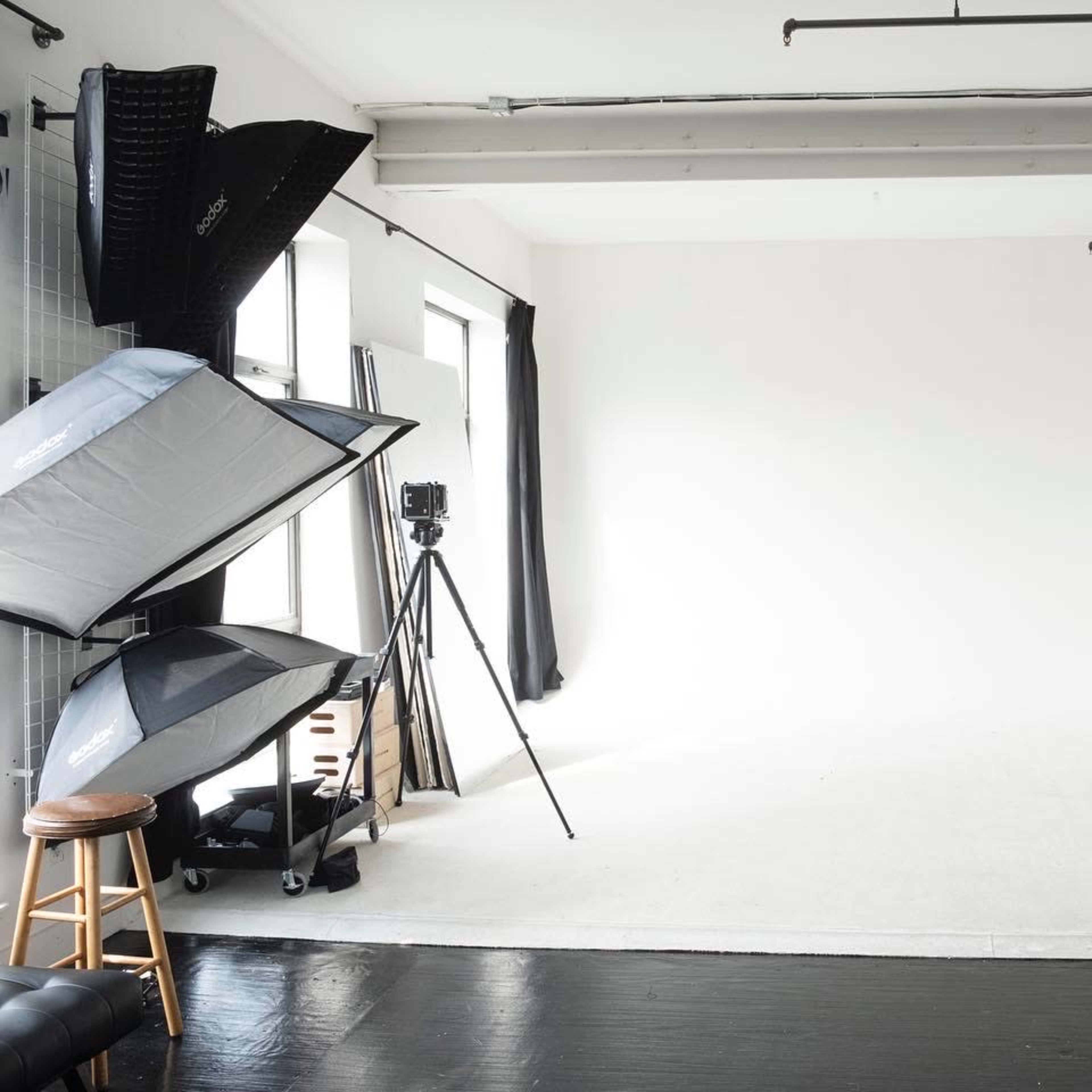 Photodom Studio: Spacious natural light Photo Studio with Cyc Wall, Camera Rental, and film processing Image in Bushwick, Brooklyn, NY