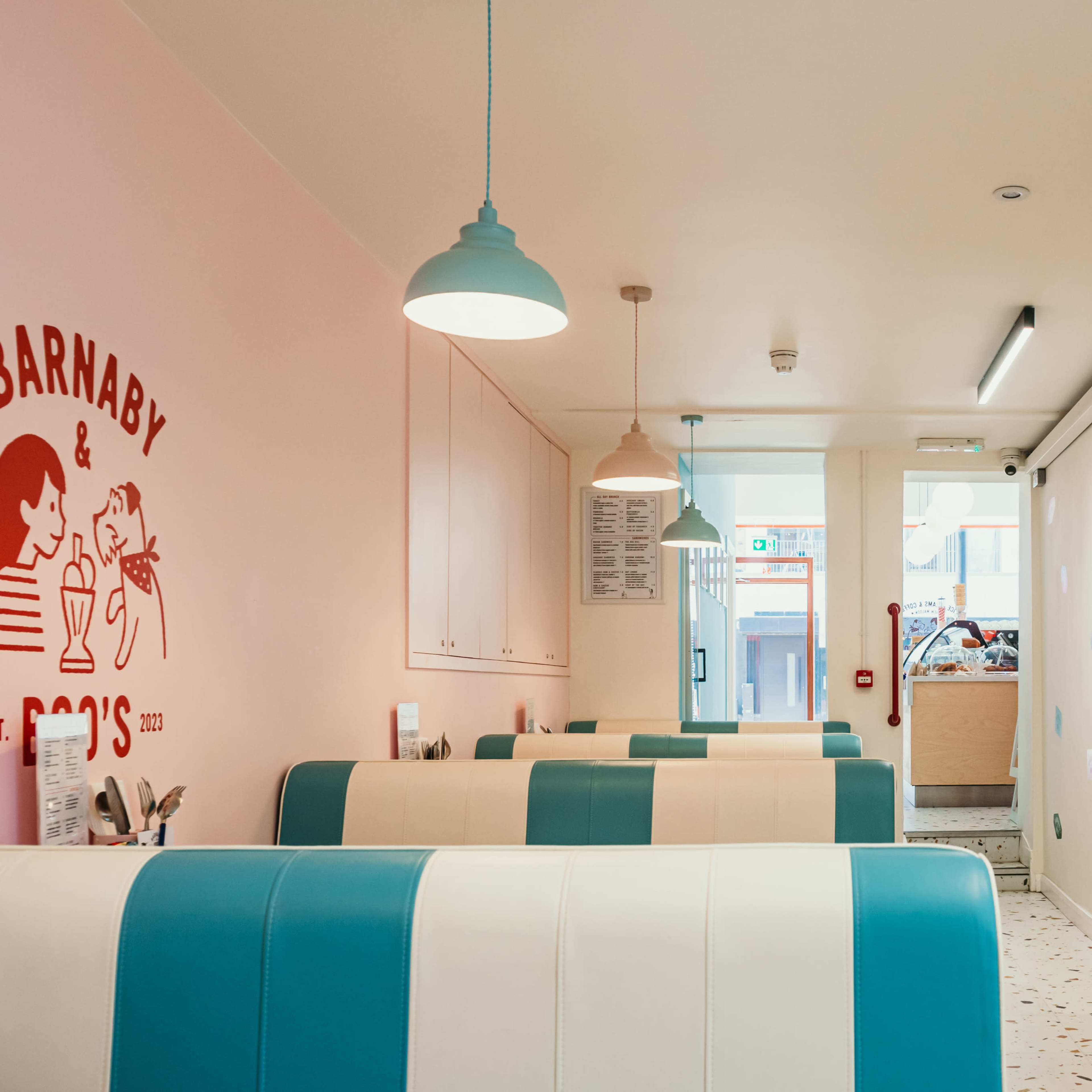 Cute highsteet ice cream cafe / diner Image in New Malden, New Malden, England
