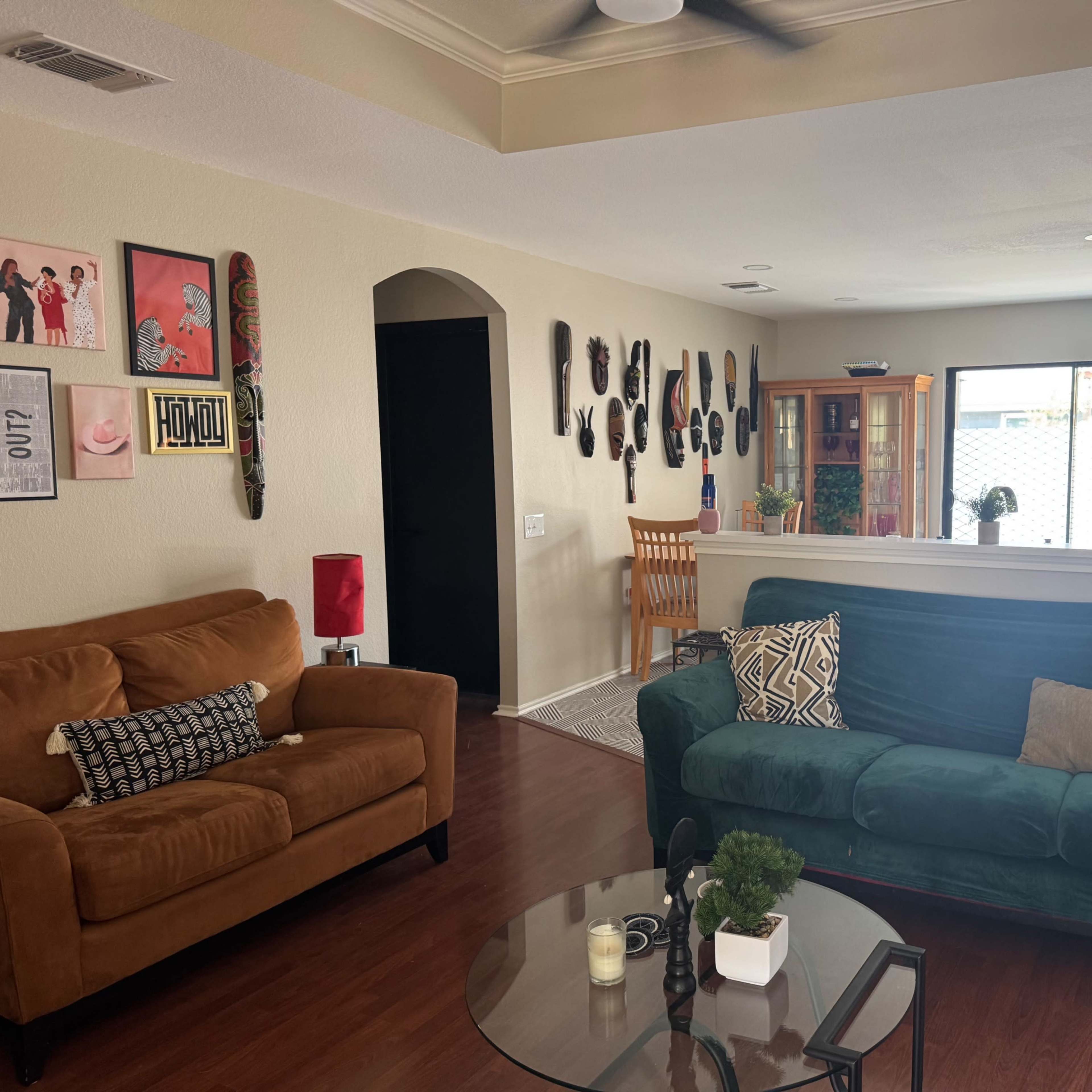 Afro Chic Bungalow near Airport and Downtown Image in Montopolis, Austin, TX