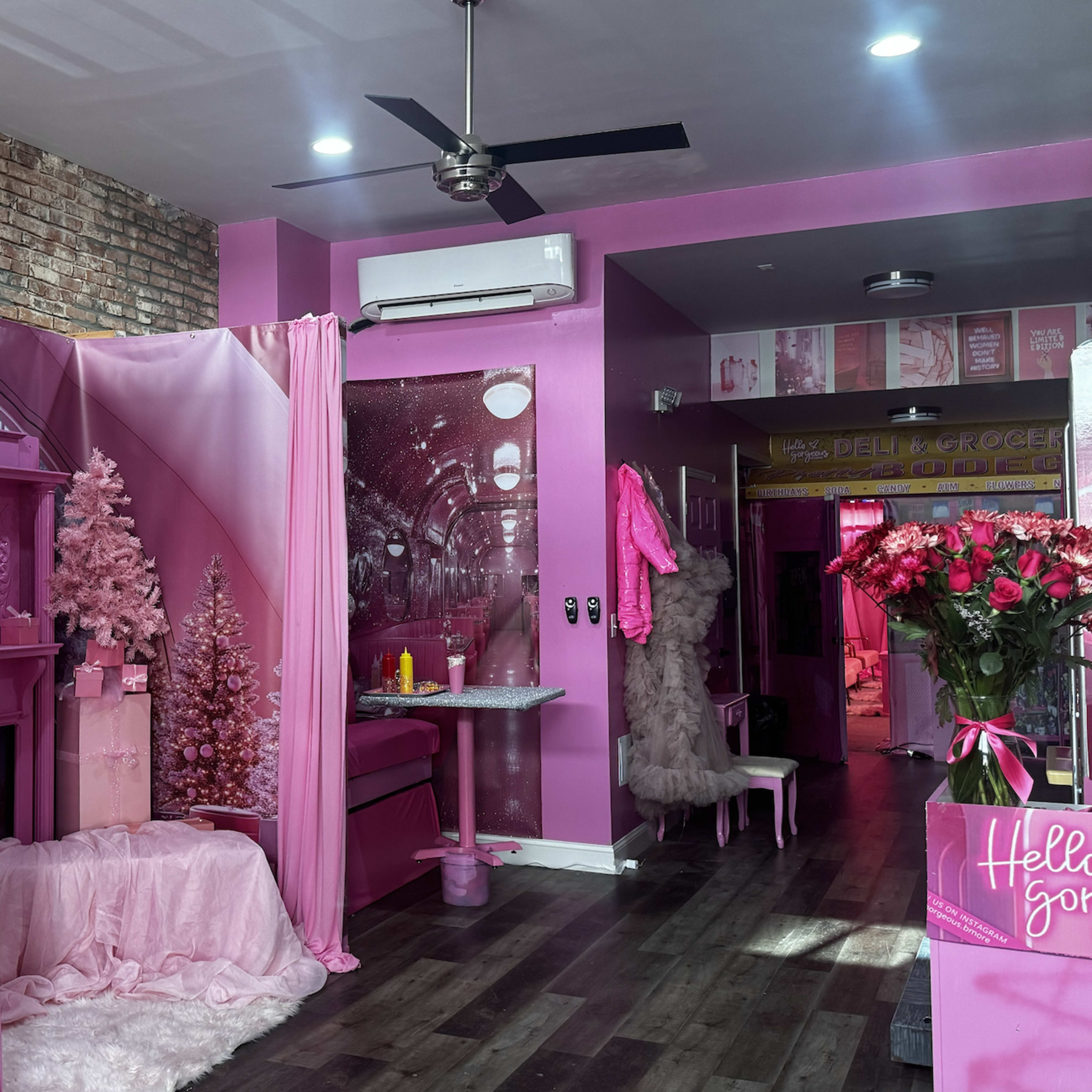 Hello Gorgeous- Pink Event Space Image in Hollins Market, Baltimore, MD