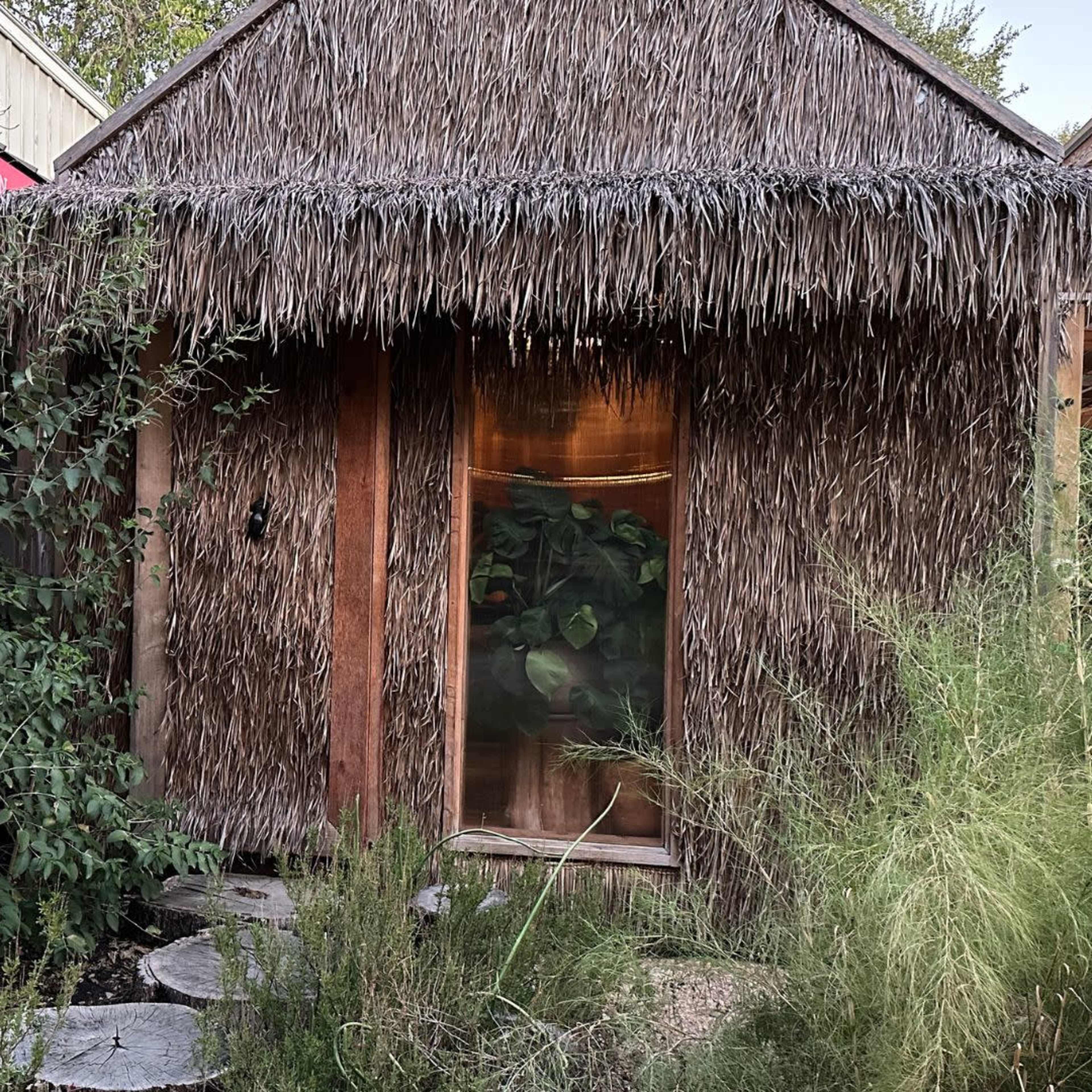 Quaint Thatched Hut Image in Shepard Of The Hills, West Lake Hills, TX