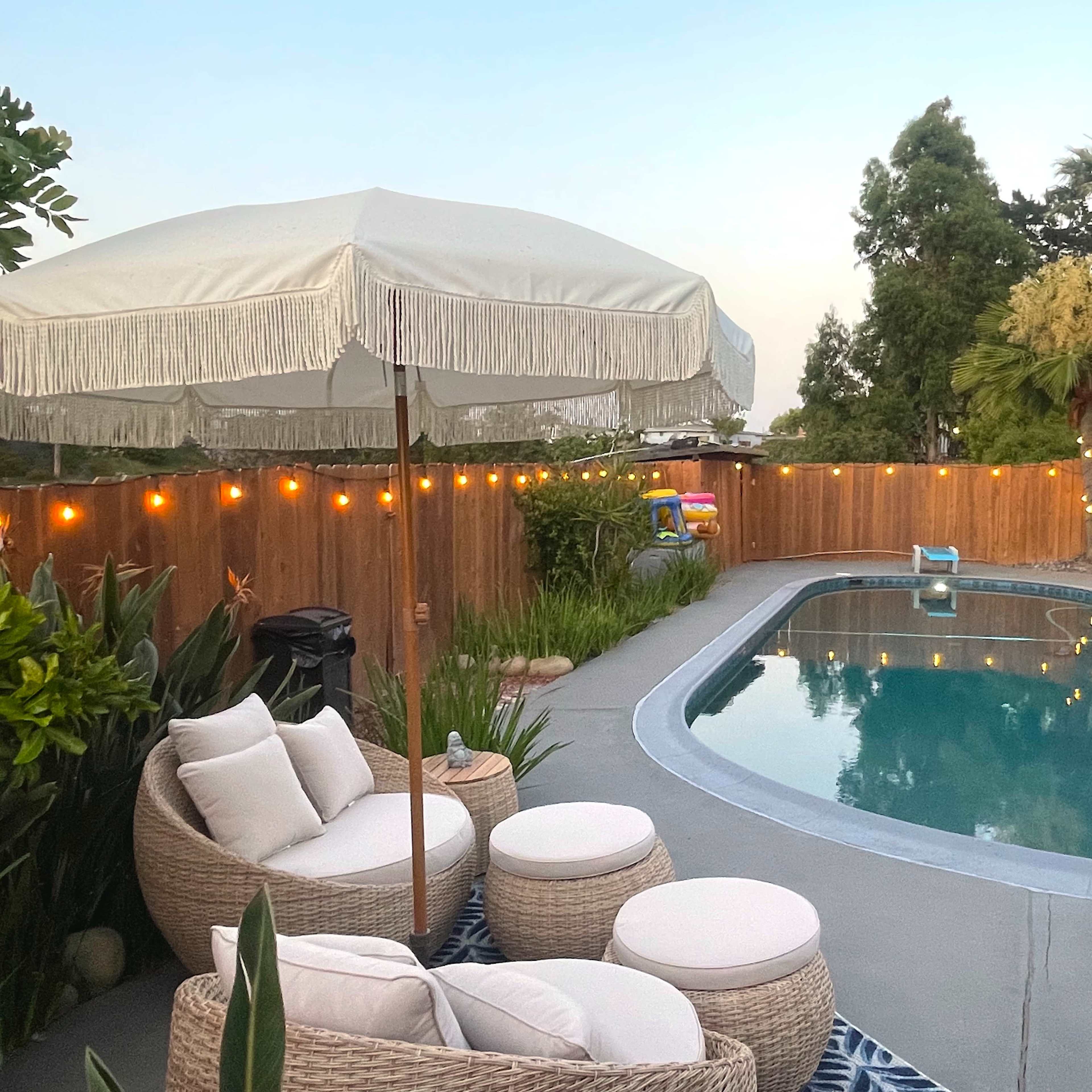 Beautiful, roomy backyard in a quiet suburban San Diego neighborhood—perfect for relaxing or entertaining. Image in Serra Mesa, San Diego, CA