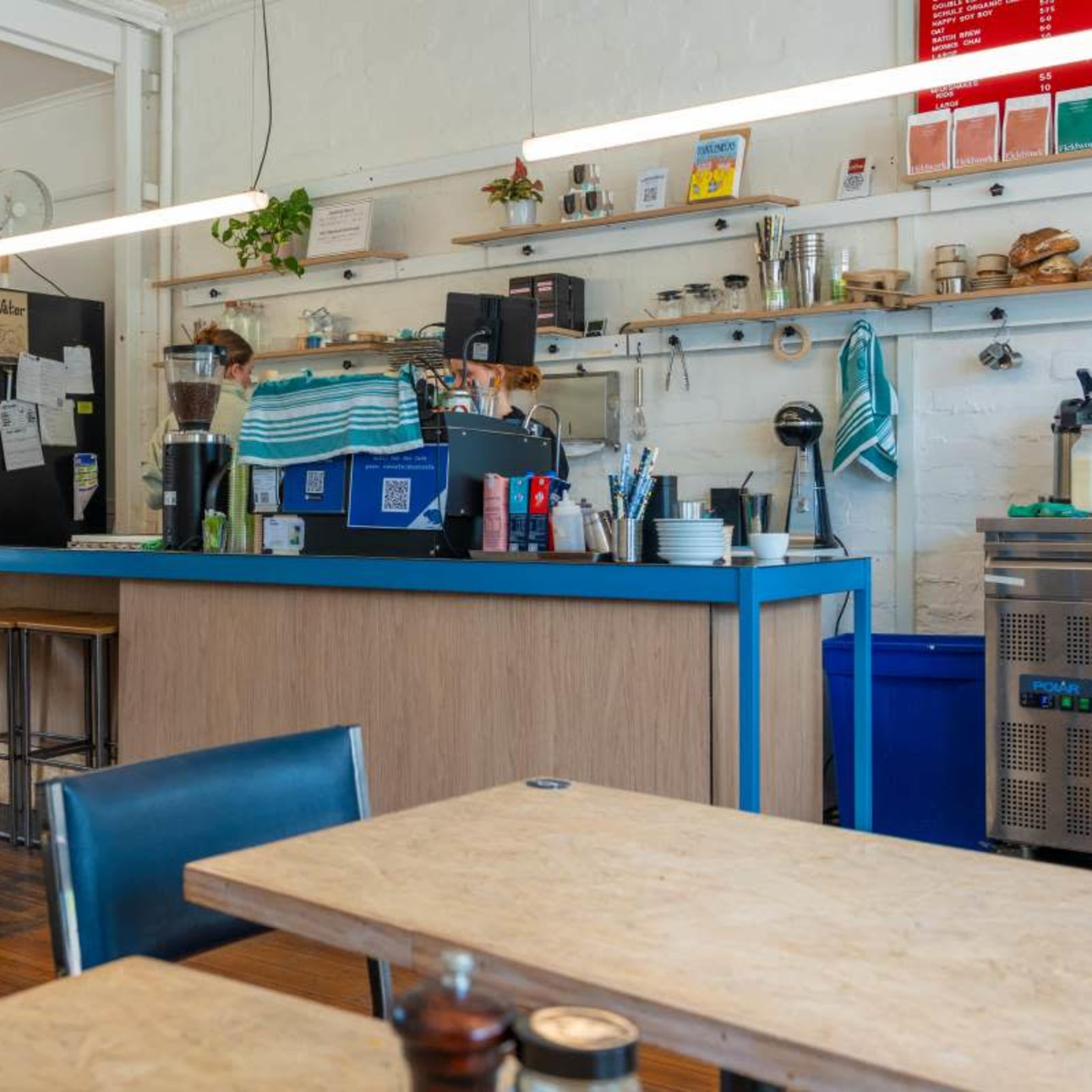 Grungy, retro-inspired cafe with a touch of industrial charm Image in Thornbury, Melbourne, VIC