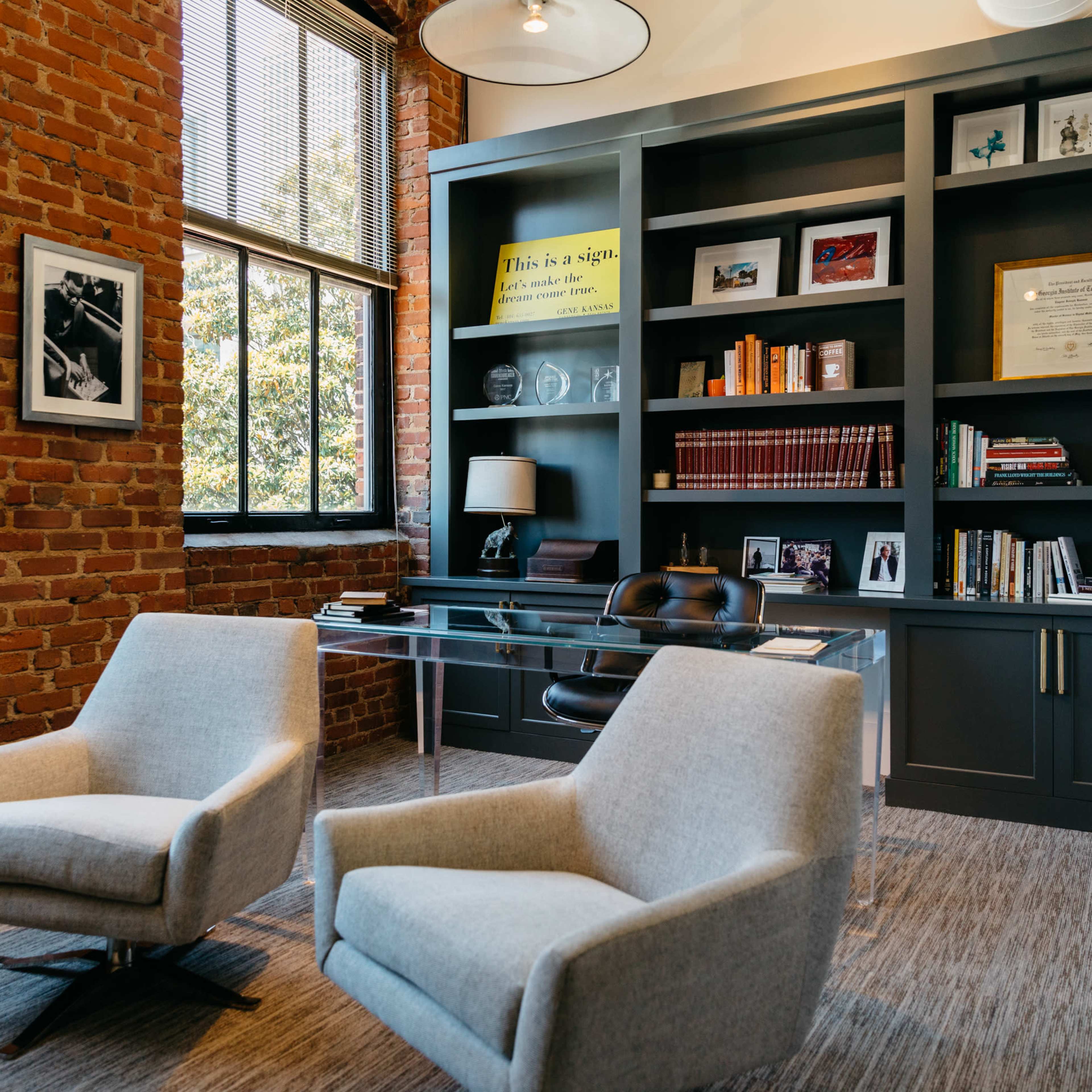 Stylish Exposed Brick Office Image in Downtown Atlanta, Atlanta, GA