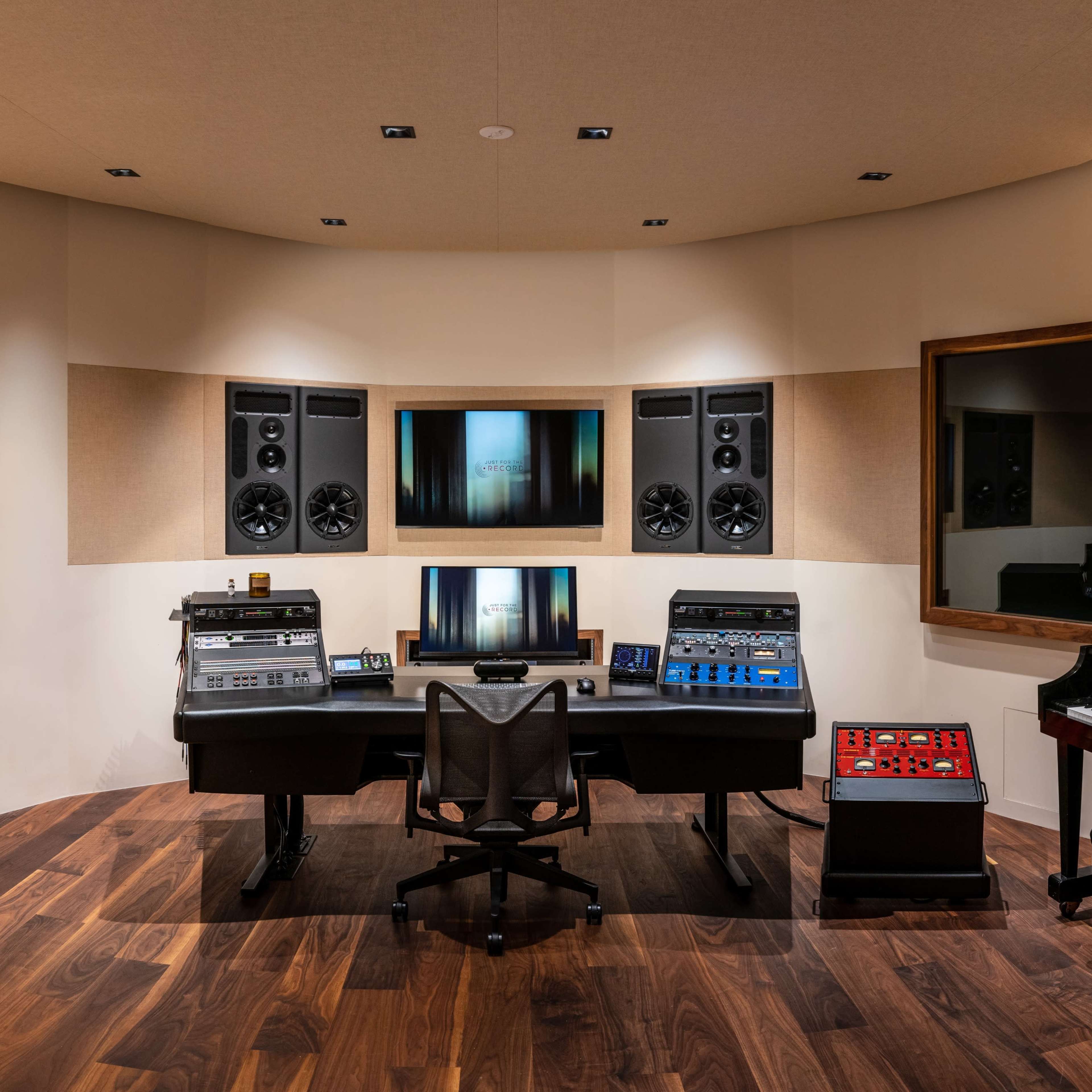 Studio B - Sleek Modern Recording Studio with Warm Atmospheric Mood Image in Sun Valley, Los Angeles, CA